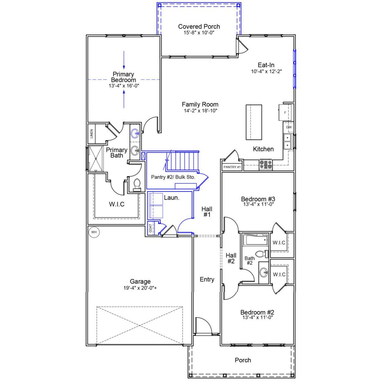 2D floor plan layout of this home in Garden Grove, Conway, SC (Image 2).