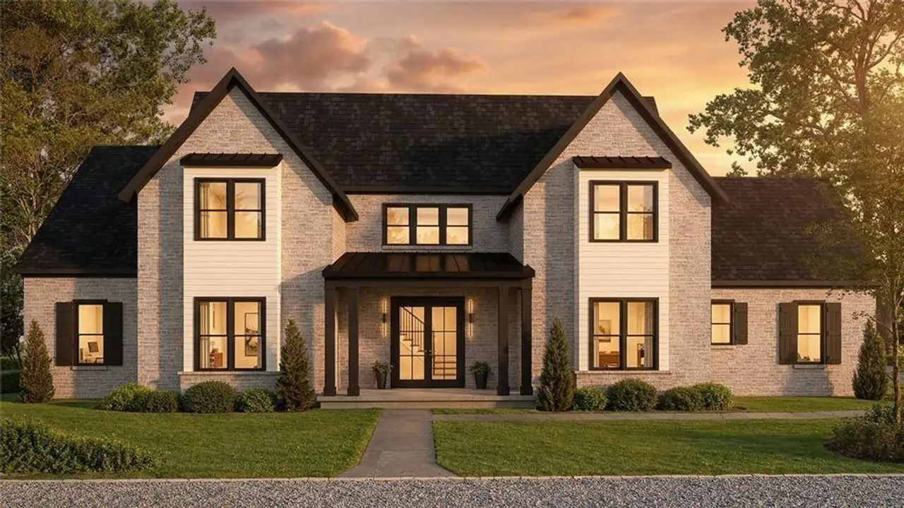 Front exterior of a new home in , Bogart, GA, highlighting curb appeal (Image 2).