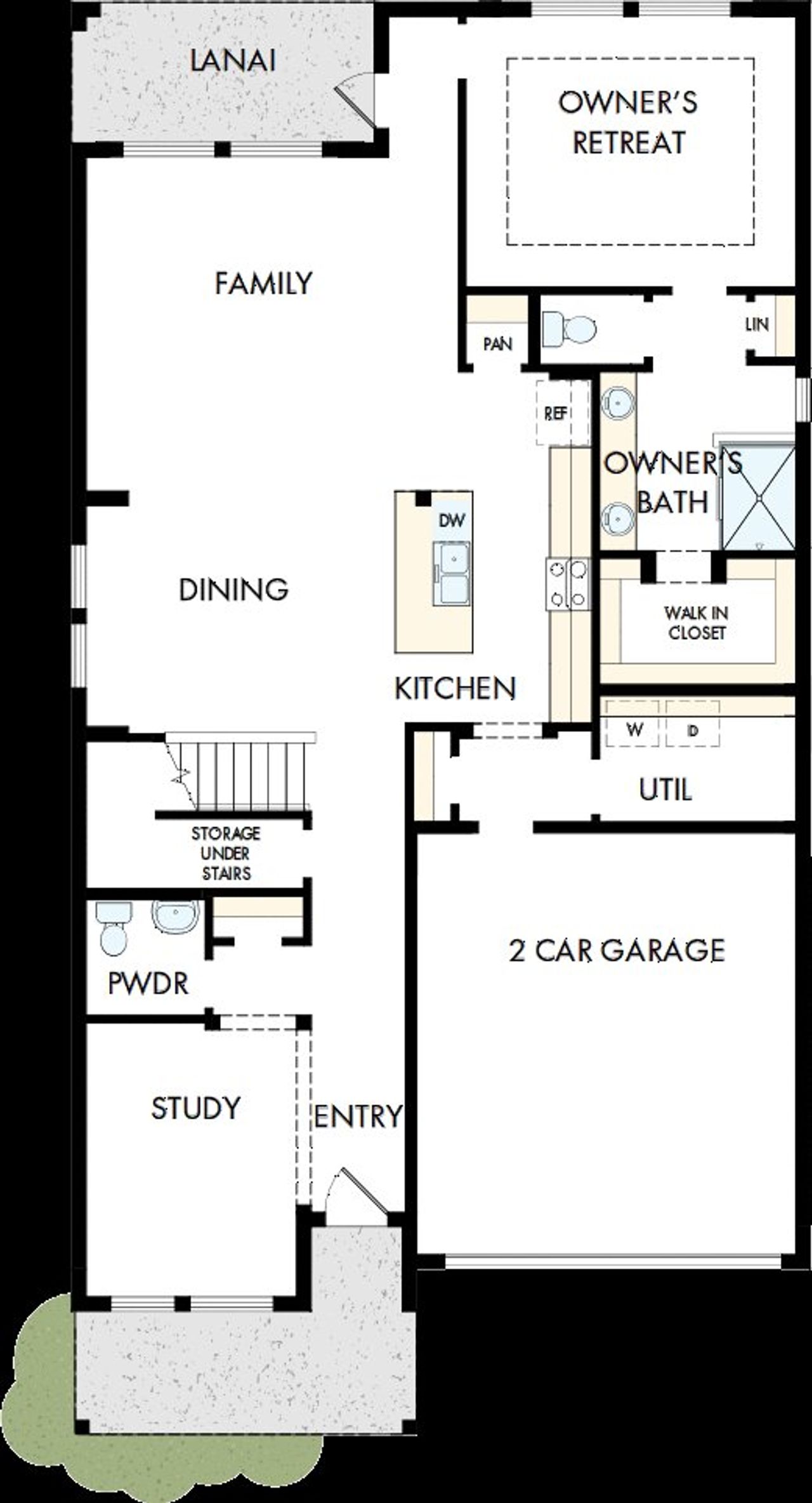 2D floor plan layout of this home in Soleta at Starkey Ranch –  Traditional Series, Odessa, FL (Image 2).