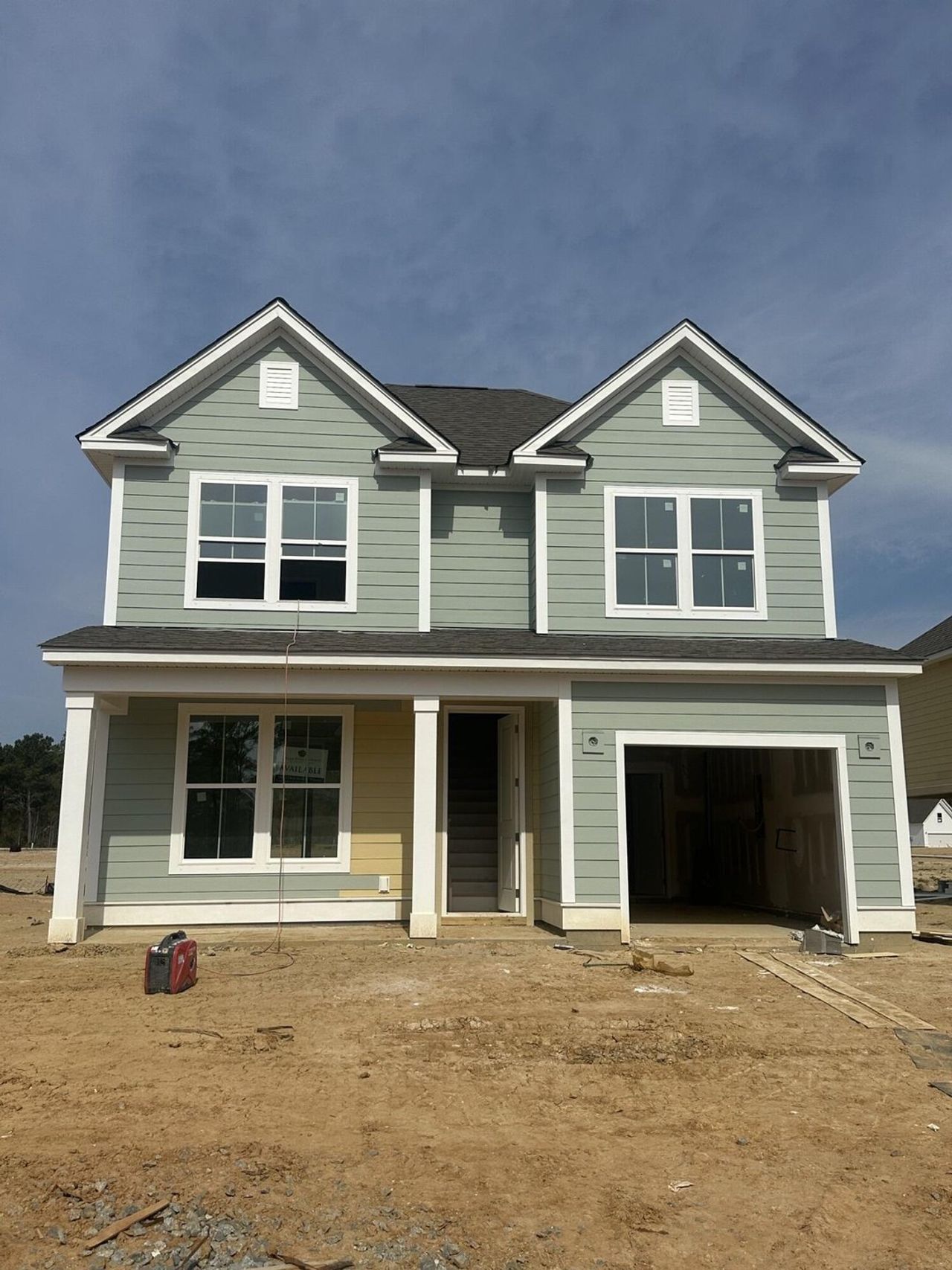 In-progress construction of a new home in Abbey Walk, Moncks Corner, SC (Image 2).