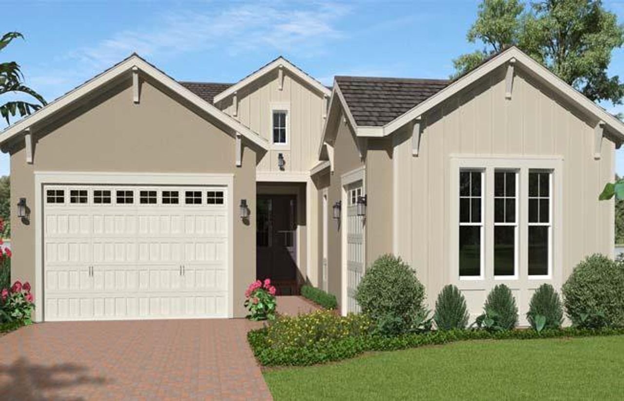 Representative exterior photo of a completed home built from the Woodlark by Minto Communities in Westlake, Westlake, FL (Image 2). Representative exterior photo of a completed home built from the Woodlark by Minto Communities in Westlake, Westlake, FL (Image 2).