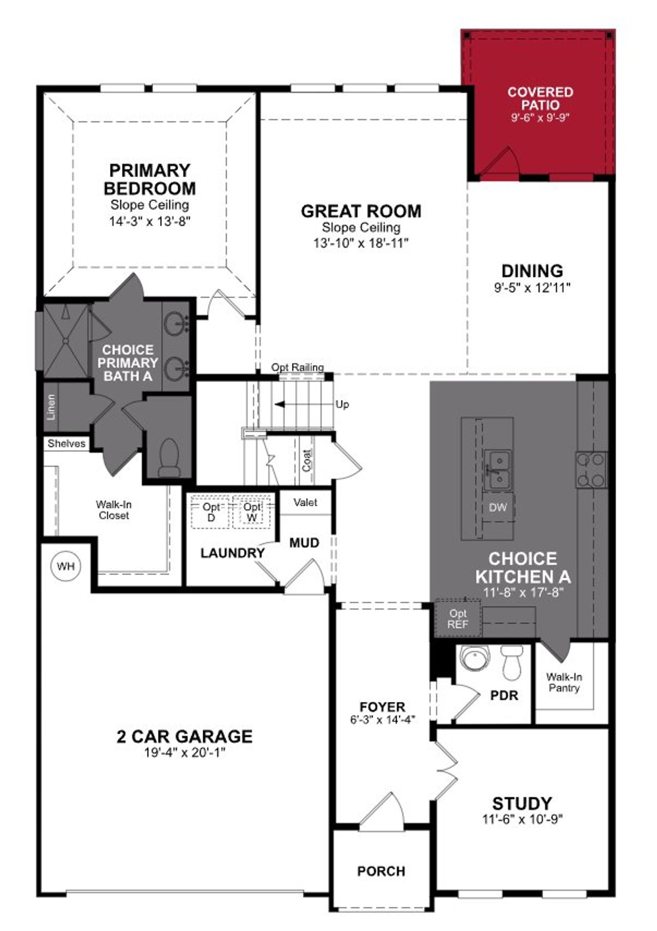 2D floor plan layout of this home in Legacy Hills, Rio Medina, TX (Image 2).