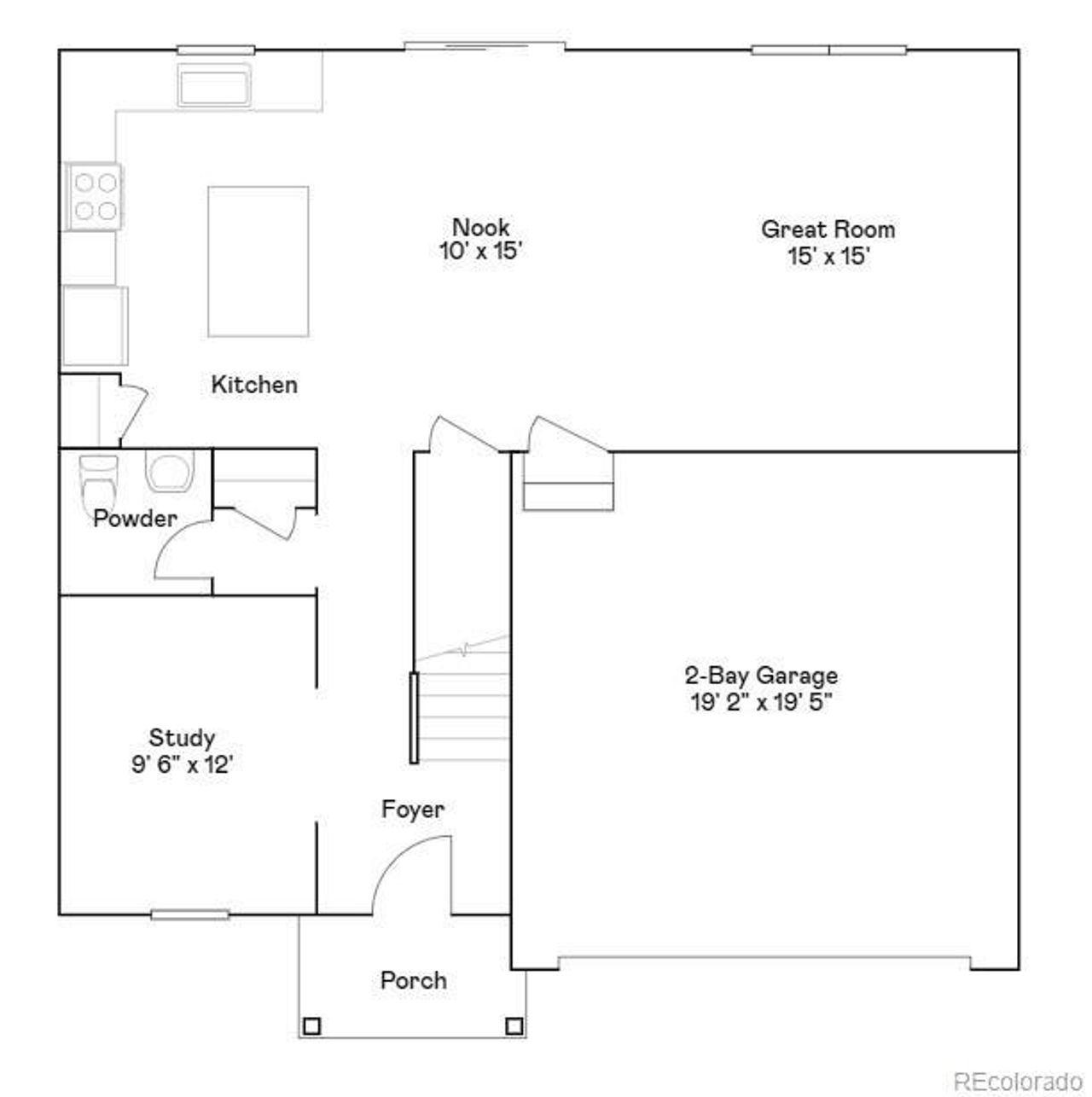 2D floor plan layout of this home in Eastcreek Farm, Thornton, CO (Image 2). 2D floor plan layout of this home in Eastcreek Farm, Thornton, CO (Image 2).