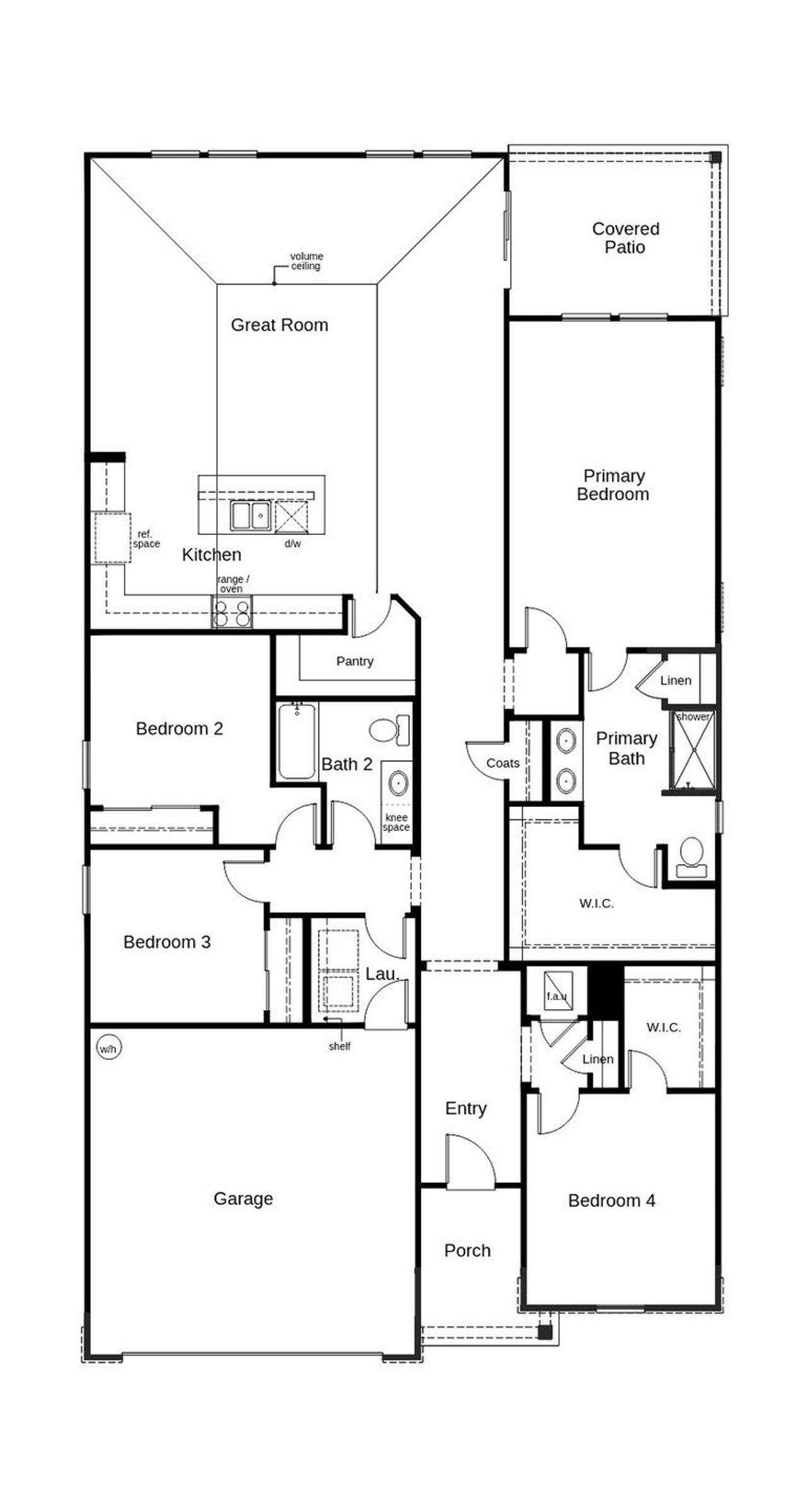 2D floor plan layout of this home in Somerset - Executive Series, Palm Coast, FL (Image 2).