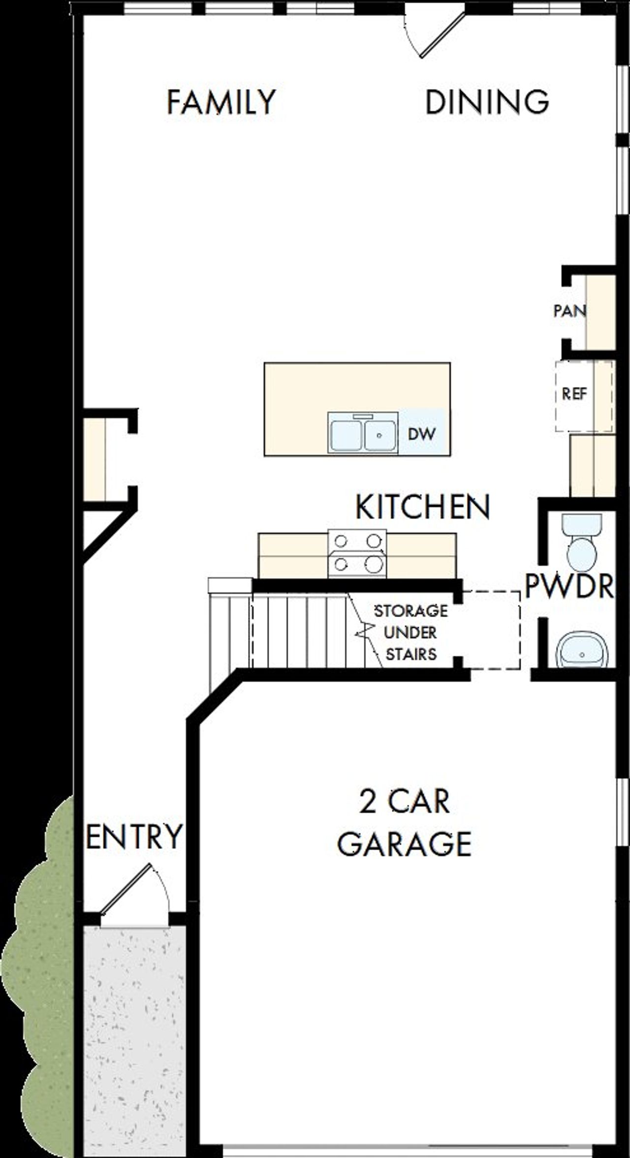 2D floor plan layout of this home in Grandview Terrace, Canton, GA (Image 2).