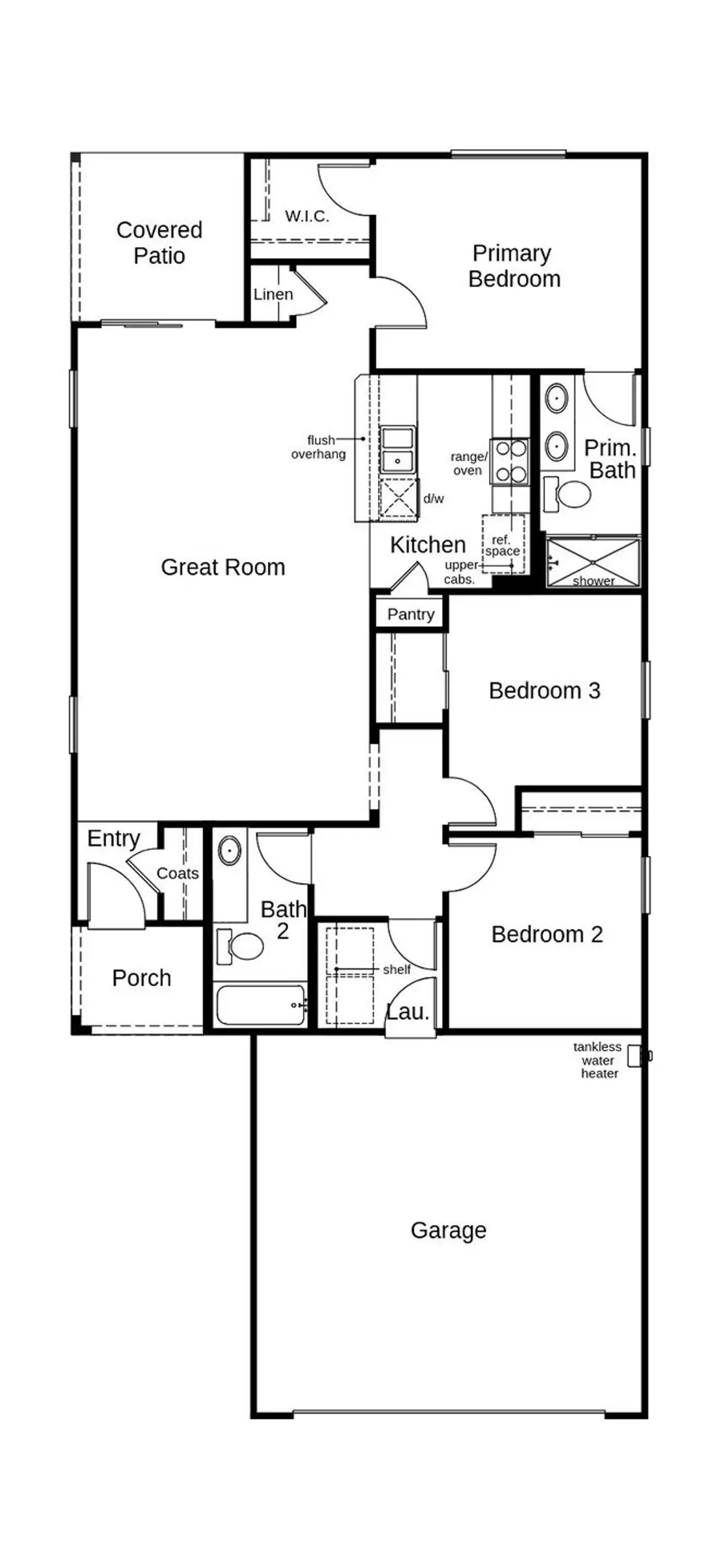 2D floor plan layout of this home in Saguaro Haven, Tucson, AZ (Image 2).