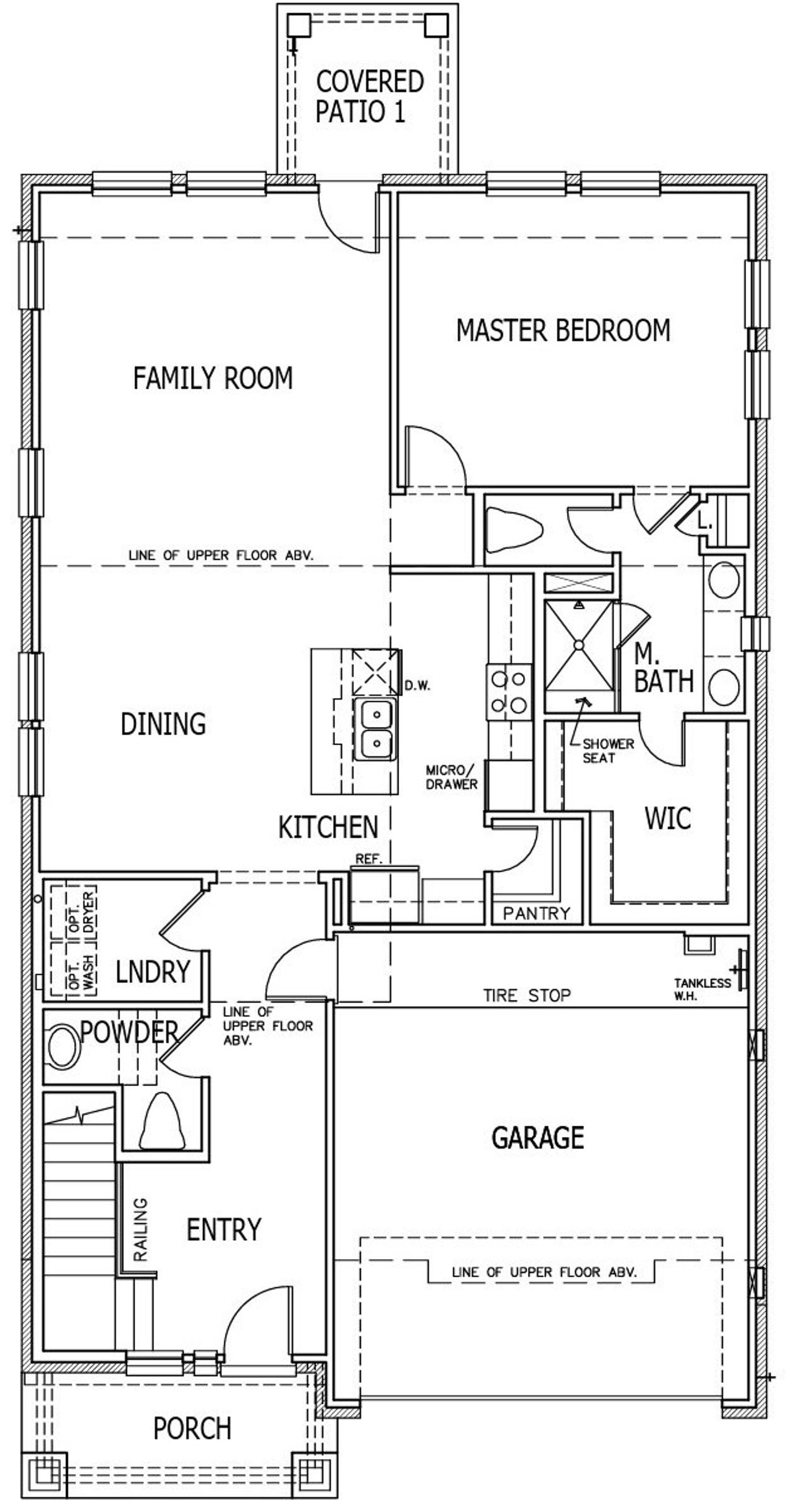 2D floor plan layout of this home in Crown Ridge Manor, San Antonio, TX (Image 2).