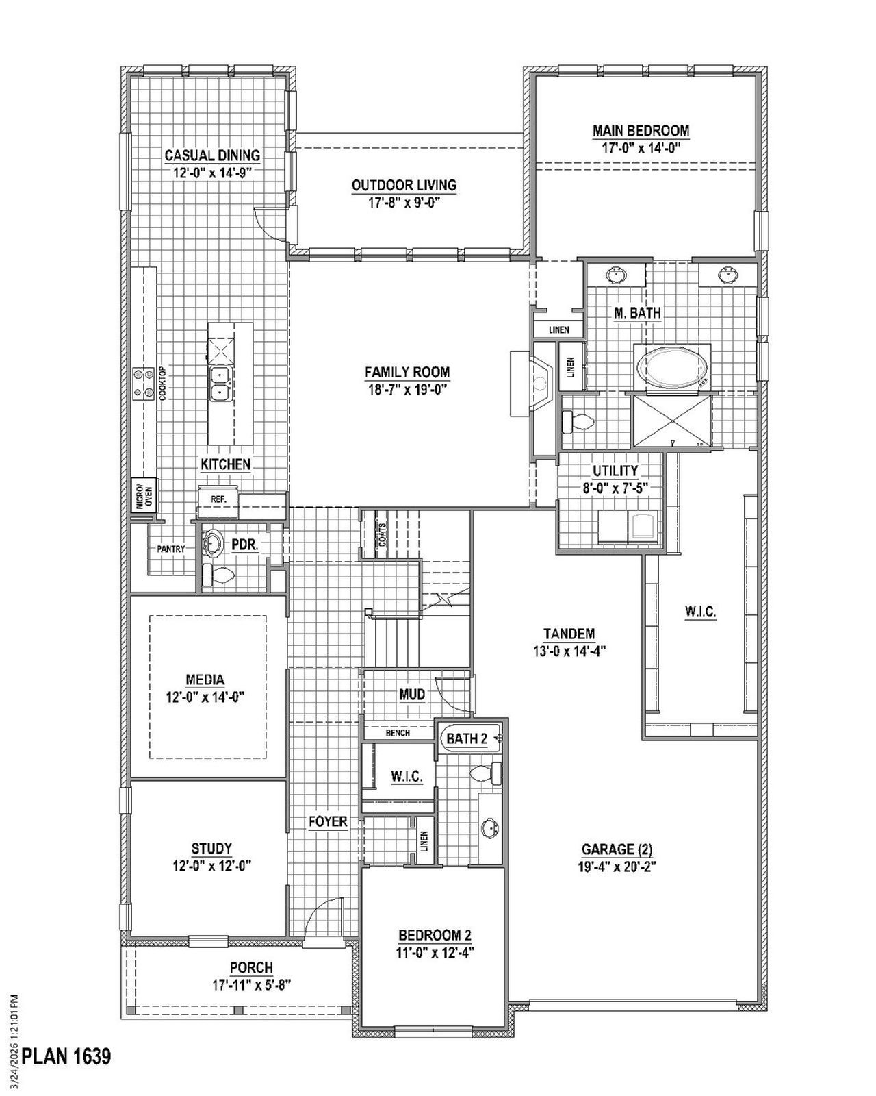 Plan 1639 1st Floor