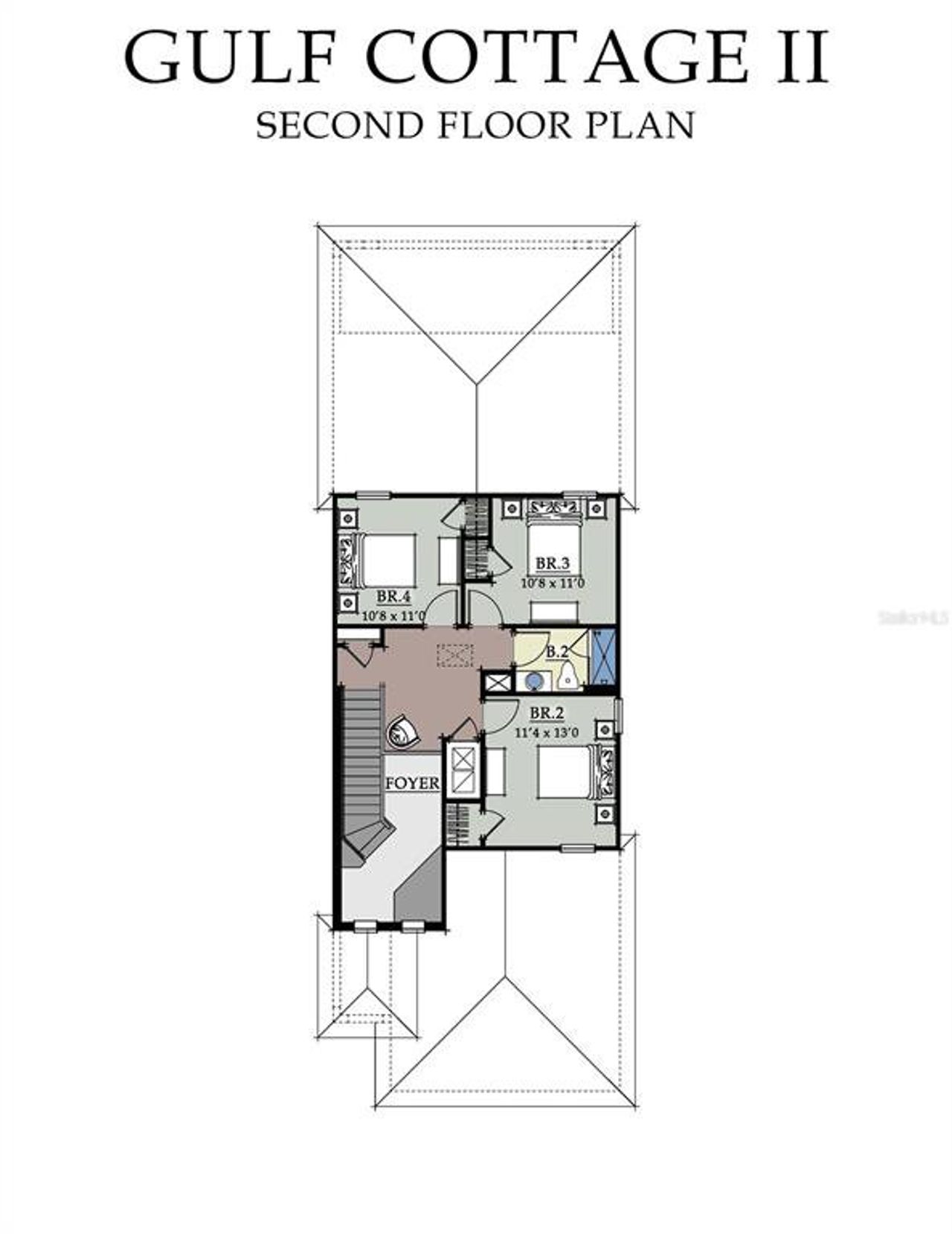 2D floor plan layout of this home in , Reunion, FL (Image 2). 2D floor plan layout of this home in , Reunion, FL (Image 2).