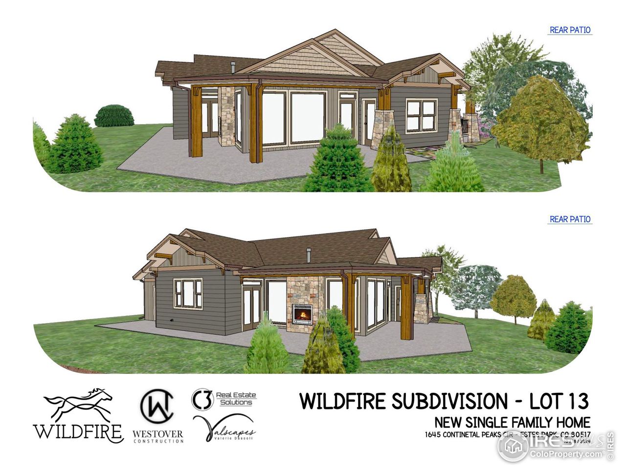 Rear exterior renderings