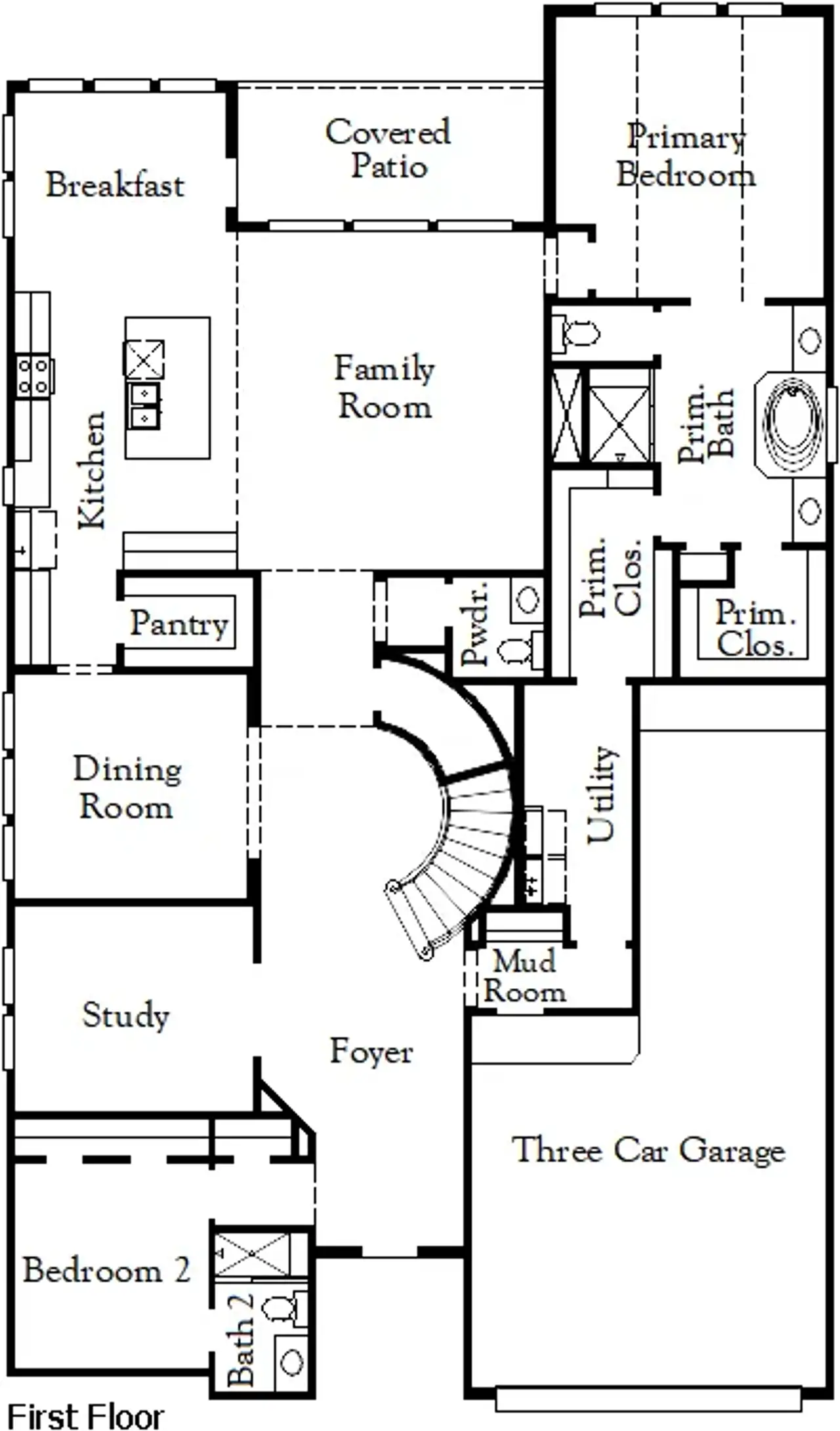 2D floor plan layout of this home in Jubilee, Hockley, TX (Image 2).