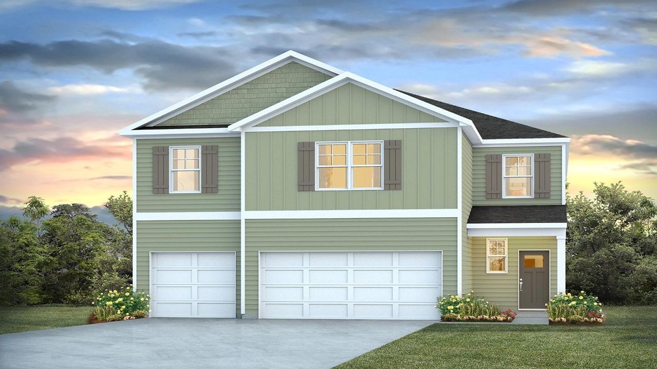 Representative exterior photo of a completed home built from the Guilford by D.R. Horton in Laurel Grove, Guyton, GA (Image 2).