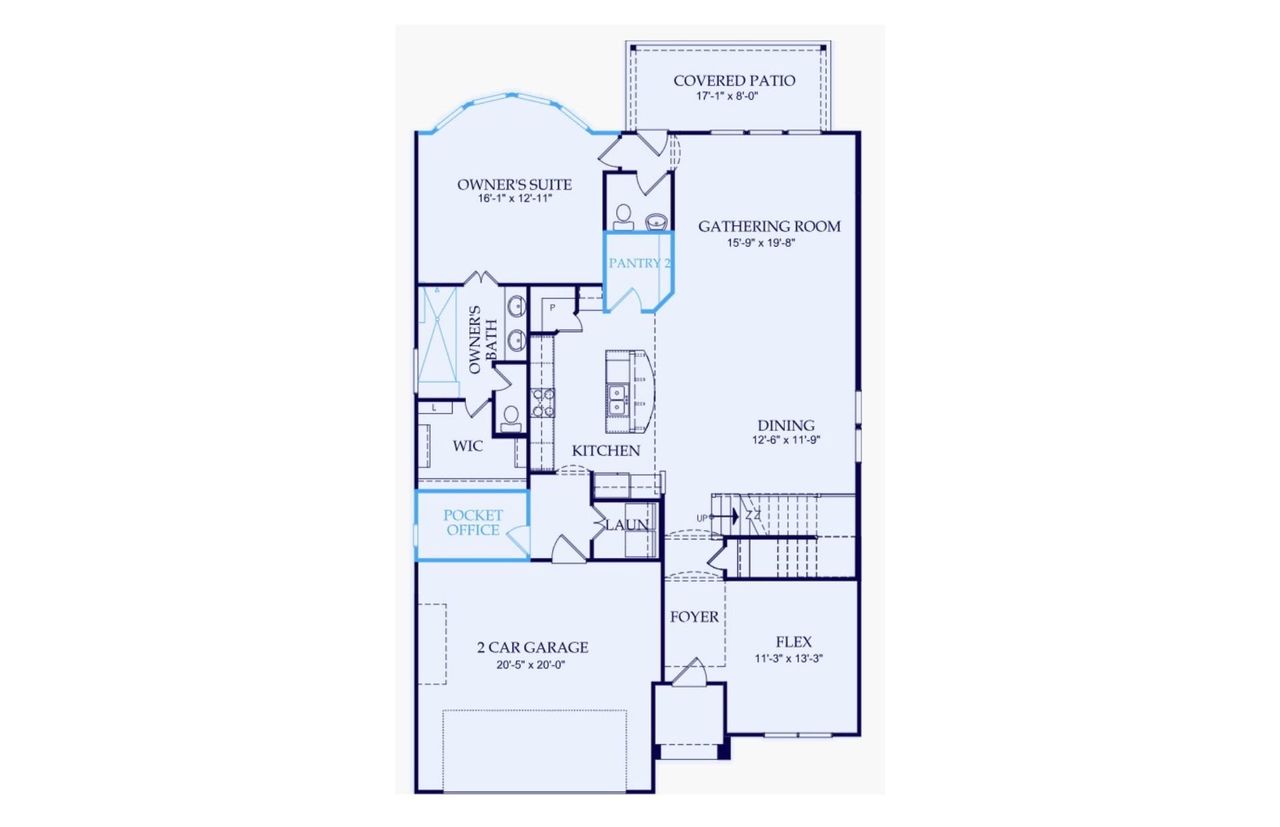 2D floor plan layout of this home in Lago Mar, Texas City, TX (Image 2).
