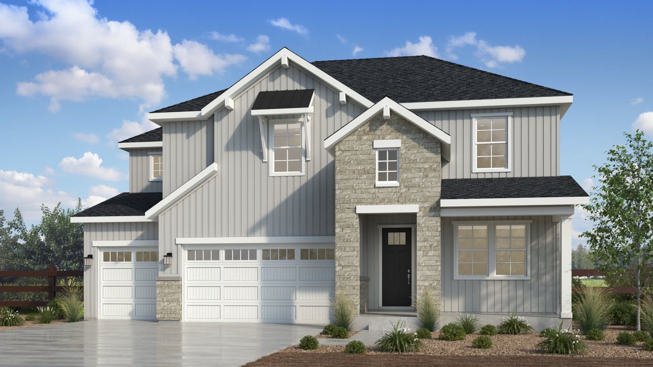 Representative exterior photo of a completed home built from the Vail by Taylor Morrison in Macanta, Castle Rock, CO (Image 2).