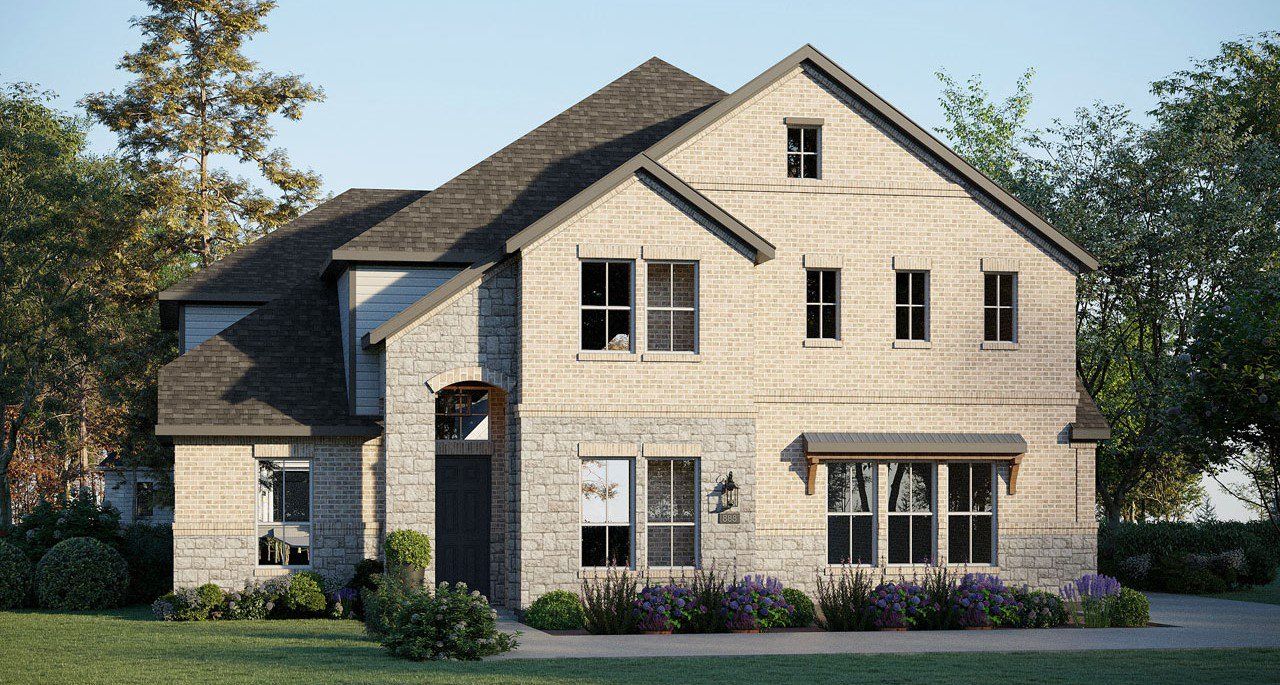Representative exterior photo of a completed home built from the Harrison by GFO Home in Eagle Estates, Burleson, TX (Image 2).