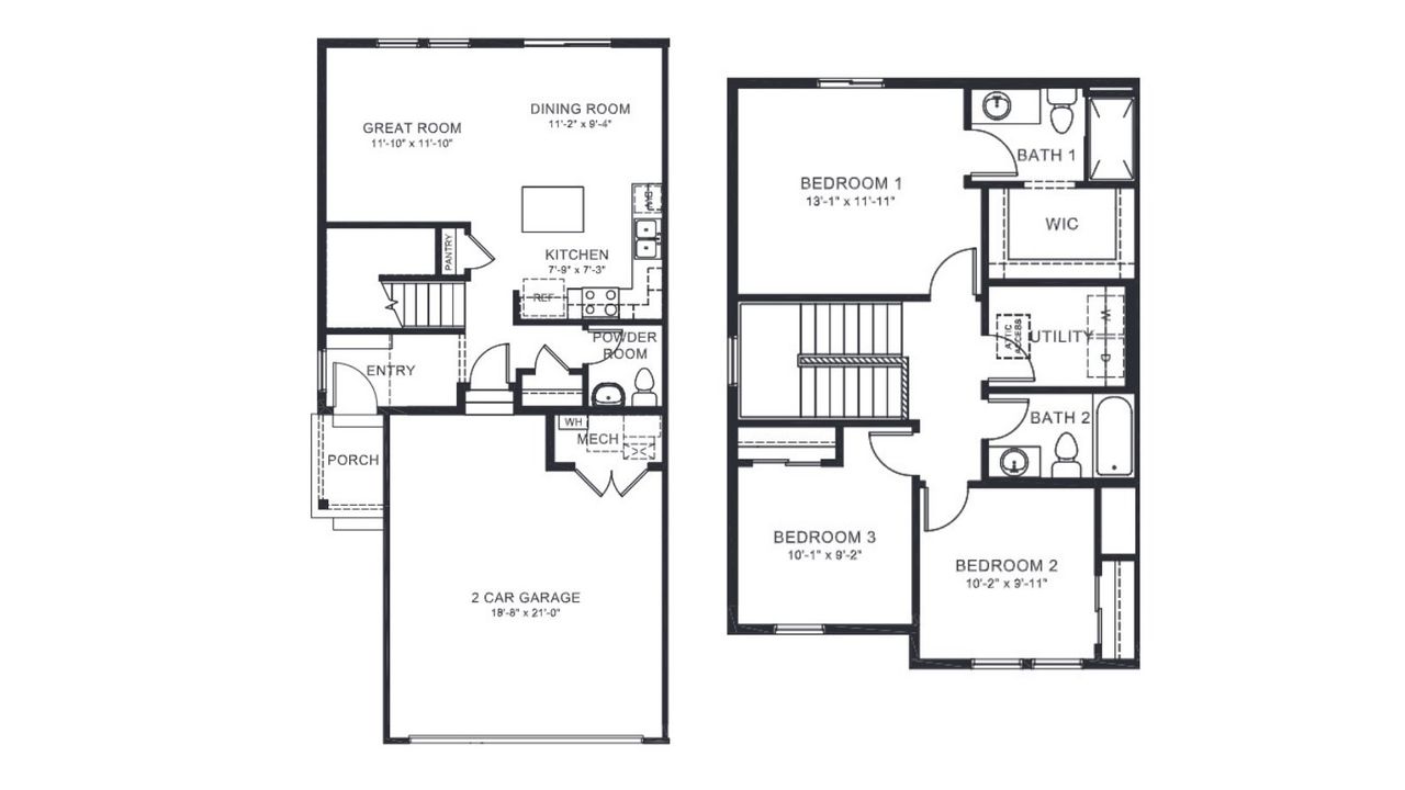 2D floor plan layout of this home in Ellston Park, Colorado Springs, CO (Image 2). 2D floor plan layout of this home in Ellston Park, Colorado Springs, CO (Image 2).