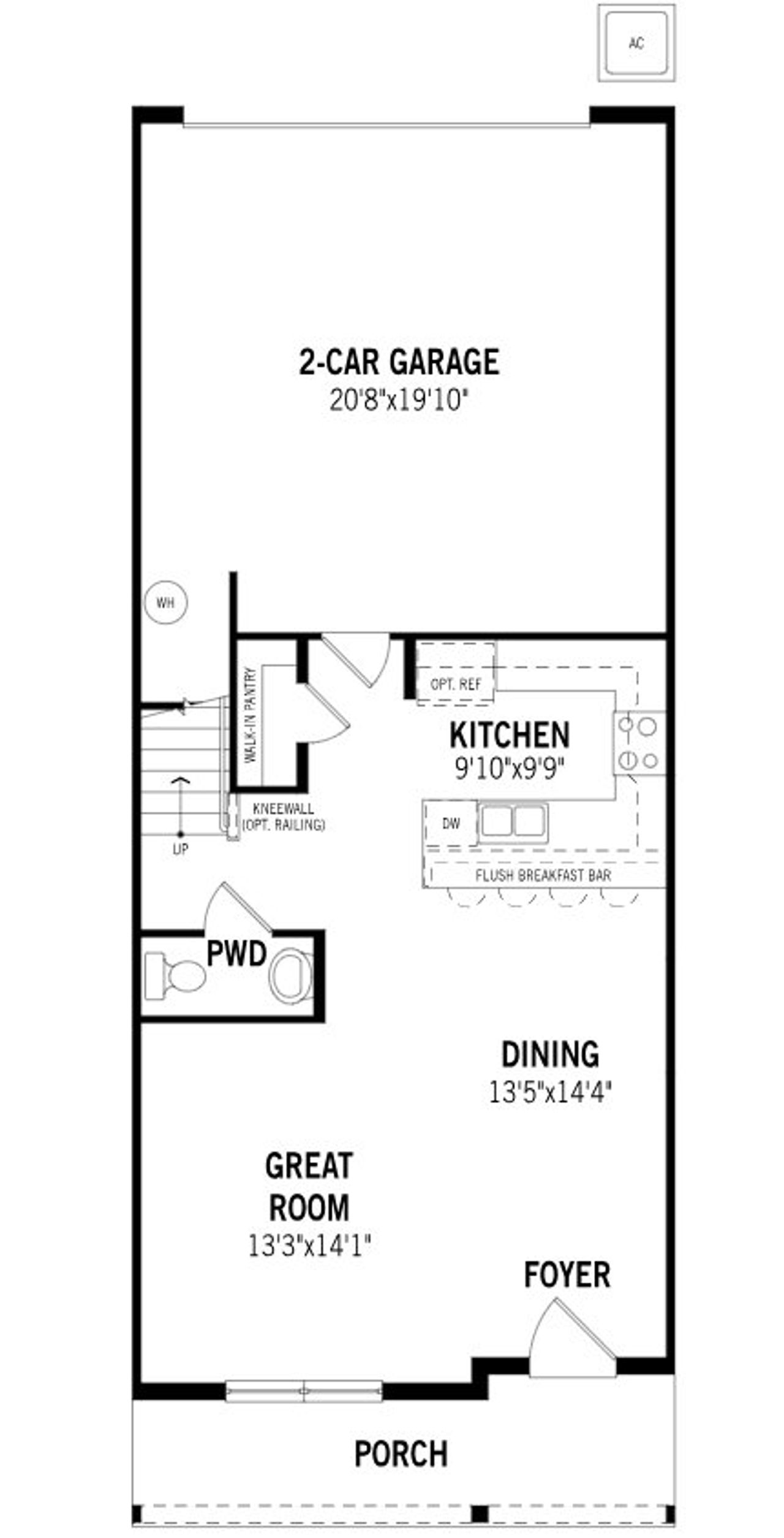 2D floor plan layout of this home in Rainwood, Clermont, FL (Image 2). 2D floor plan layout of this home in Rainwood, Clermont, FL (Image 2).
