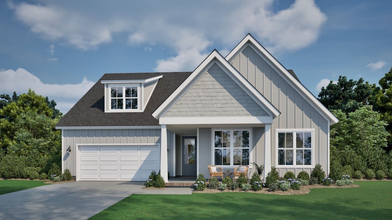 Representative exterior photo of a completed home built from the The Sausalito by New Leaf Builders in East Lake, Leland, NC (Image 2).