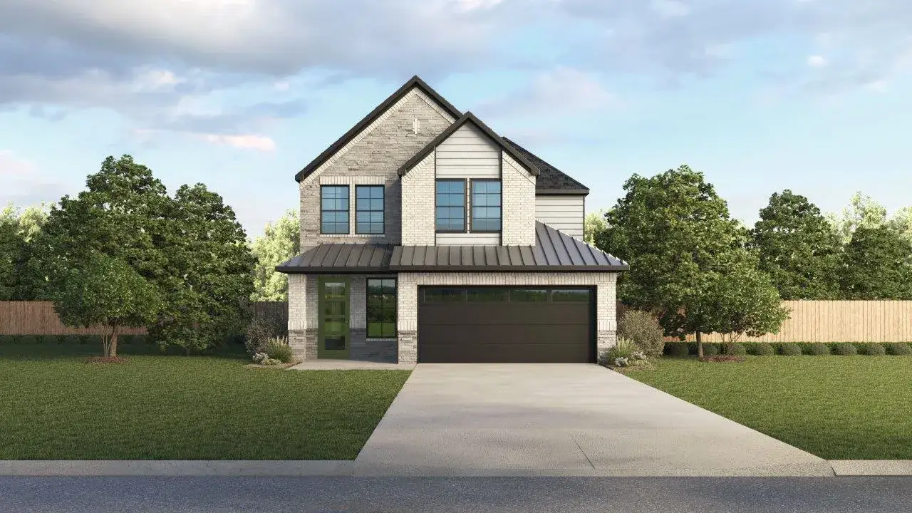 Representative exterior photo of a completed home built from the Hanna by D.R. Horton in Royal Court, Frisco, TX (Image 2).