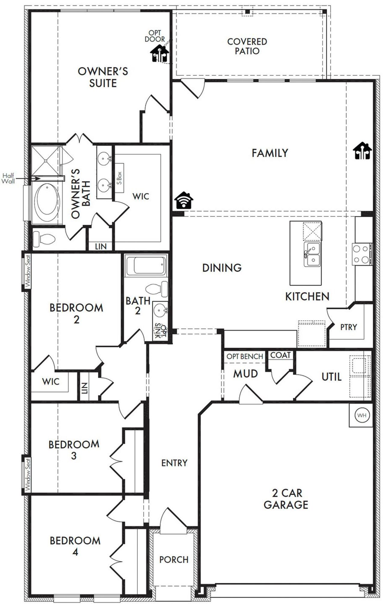 2D floor plan layout of this home in Arcadia Trails, Balch Springs, TX (Image 2).