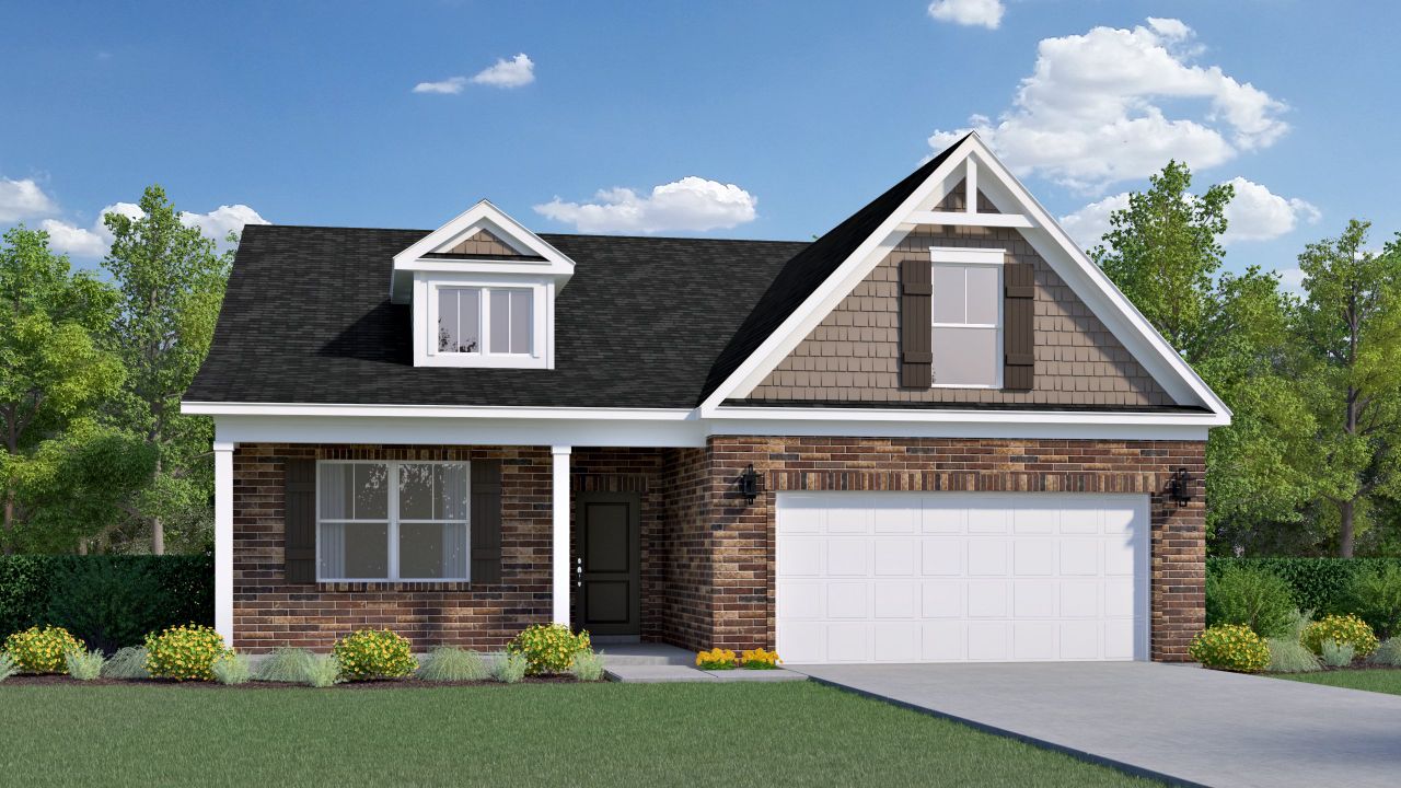 Representative exterior photo of a completed home built from the Barrett by Veranda Homes in Hitchcock Preserve, Aiken, SC (Image 2). Representative exterior photo of a completed home built from the Barrett by Veranda Homes in Hitchcock Preserve, Aiken, SC (Image 2).