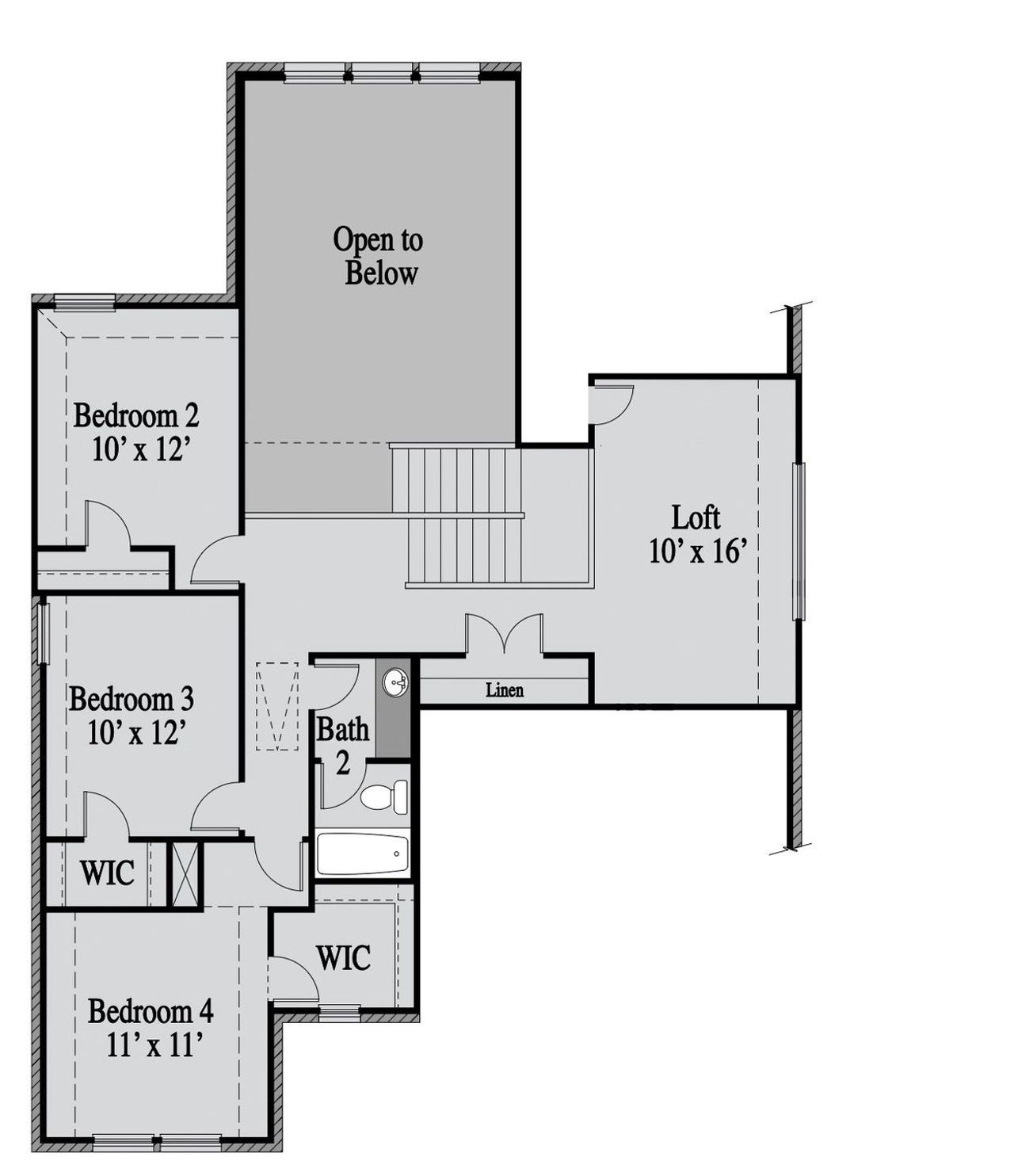 2D floor plan layout of this home in Elevon, Lavon, TX (Image 2).