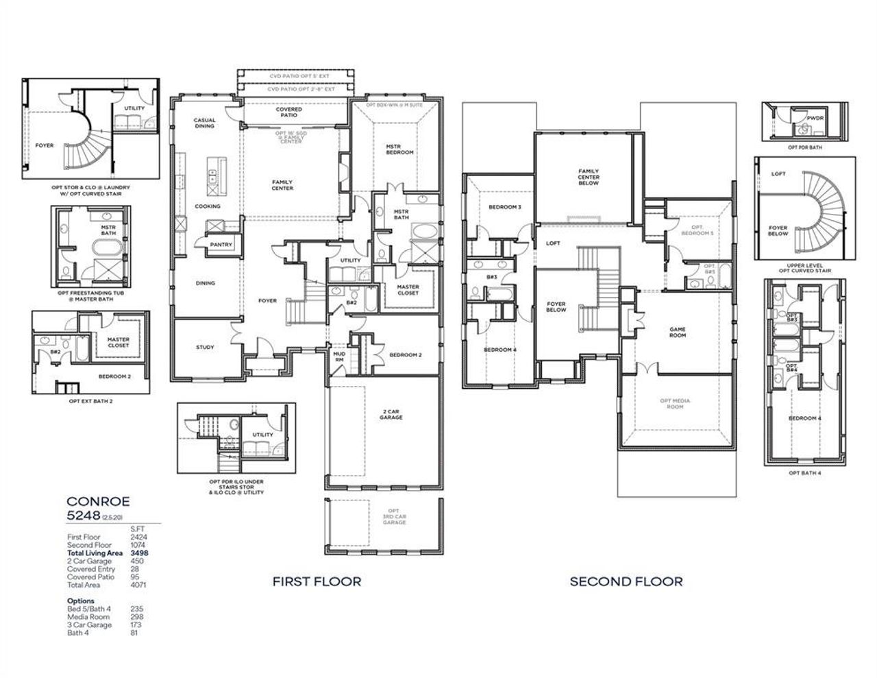 2D floor plan layout of this home in Hillside Village, Celina, TX (Image 2). 2D floor plan layout of this home in Hillside Village, Celina, TX (Image 2).