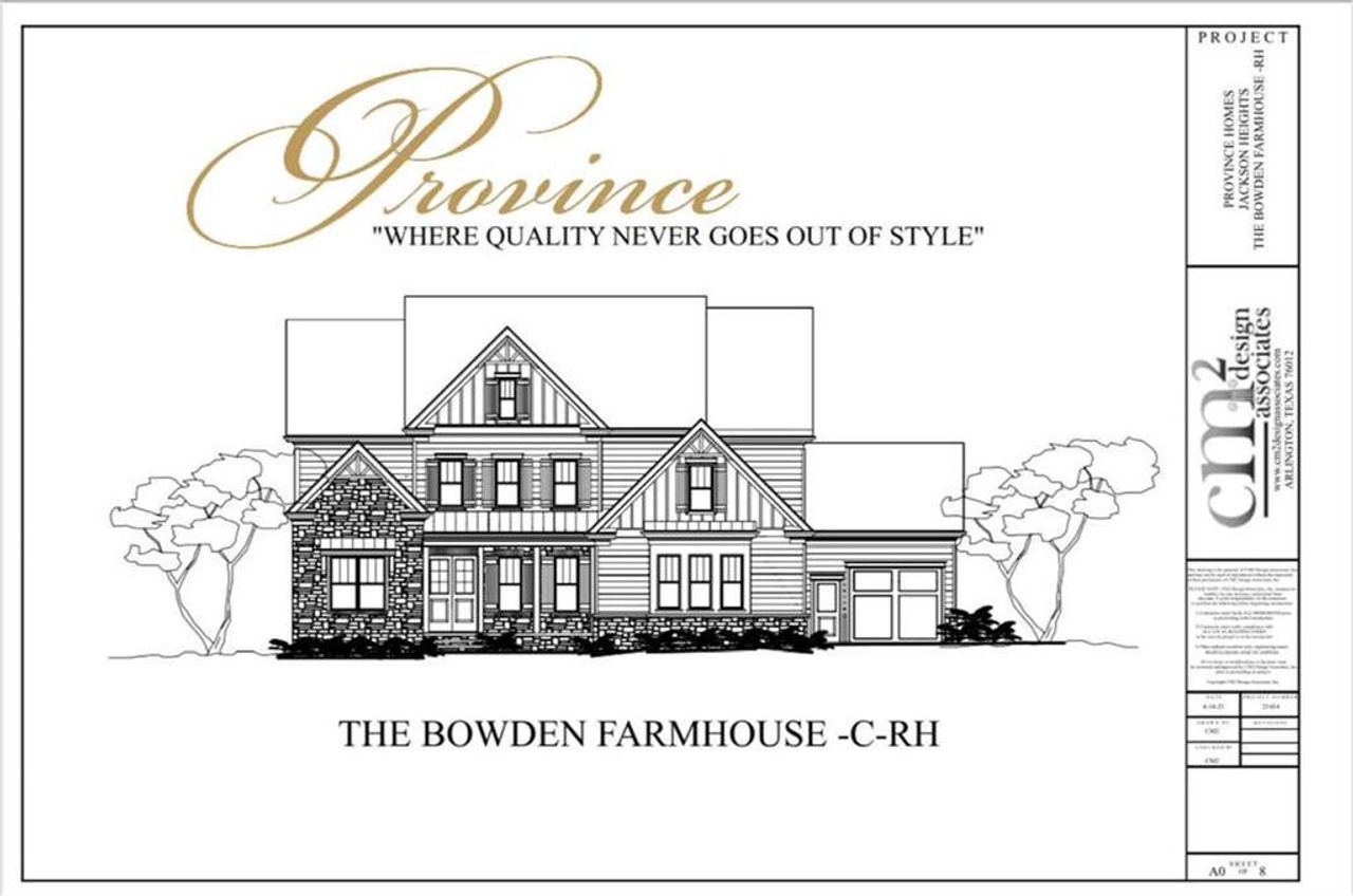 Exterior rendering of this home design in , Marietta, GA (Image 2).