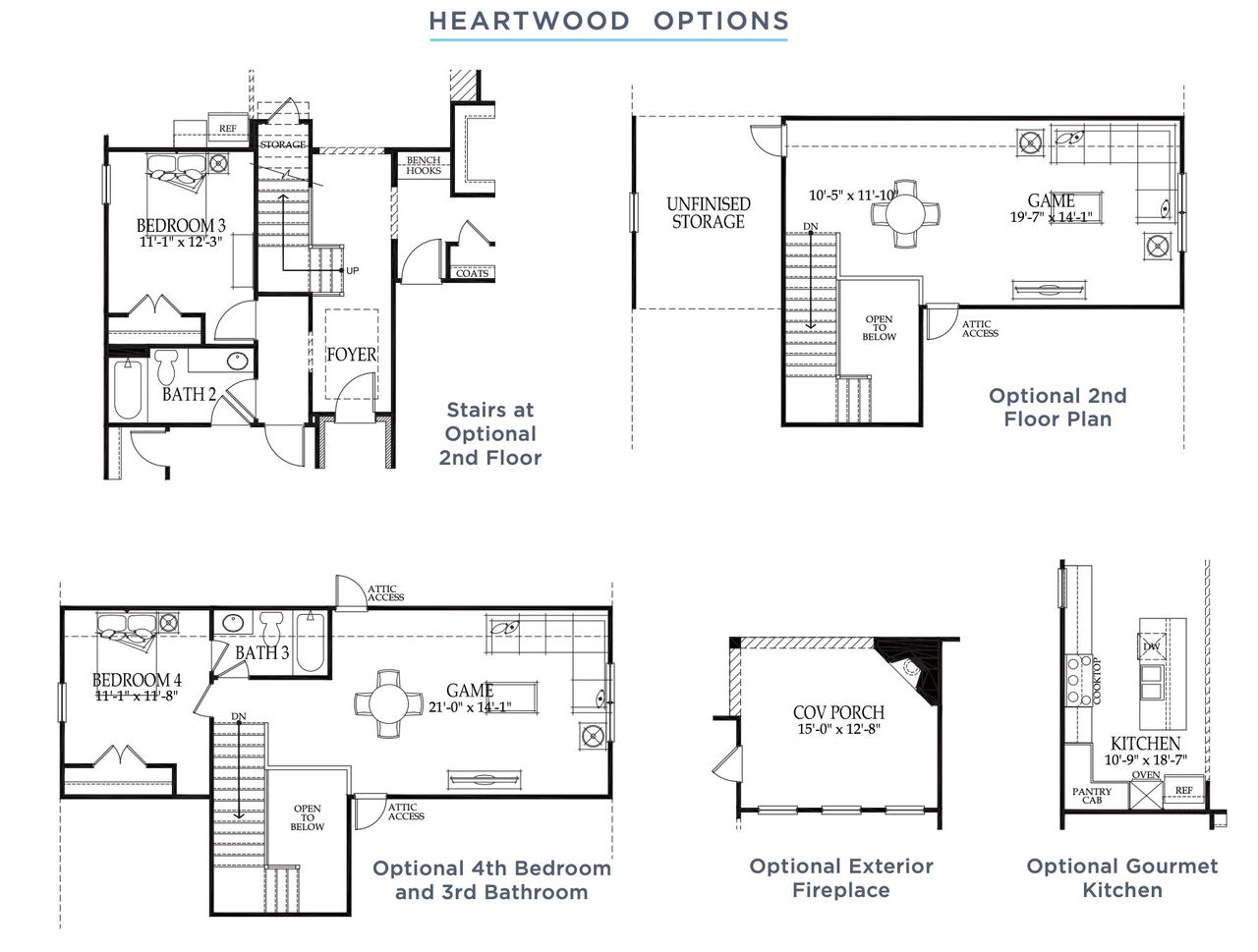 Image 2 representing the Heartwood by Southwyck Homes in Cooks Farm, Woodstock, GA.
