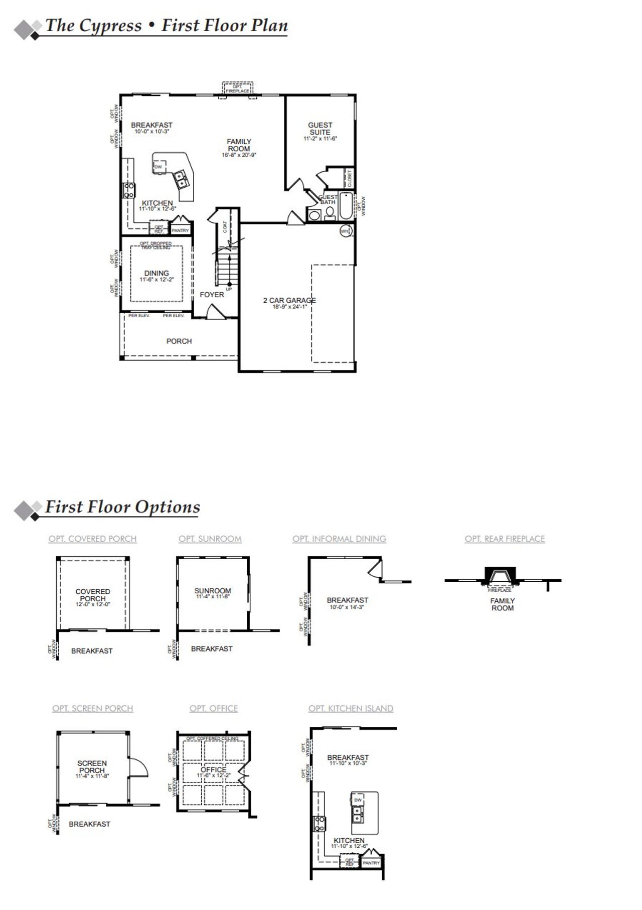 2D floor plan layout of this home in Hancock Farms, Aiken, SC (Image 2).