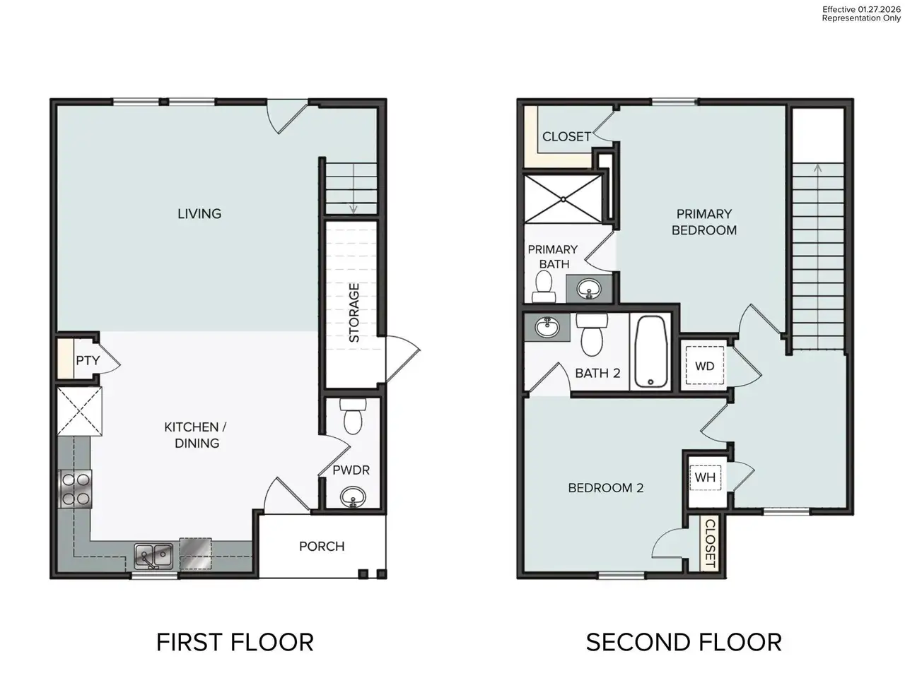 2D floor plan layout of this home in Harvest Ridge, Elgin, TX (Image 2). 2D floor plan layout of this home in Harvest Ridge, Elgin, TX (Image 2).