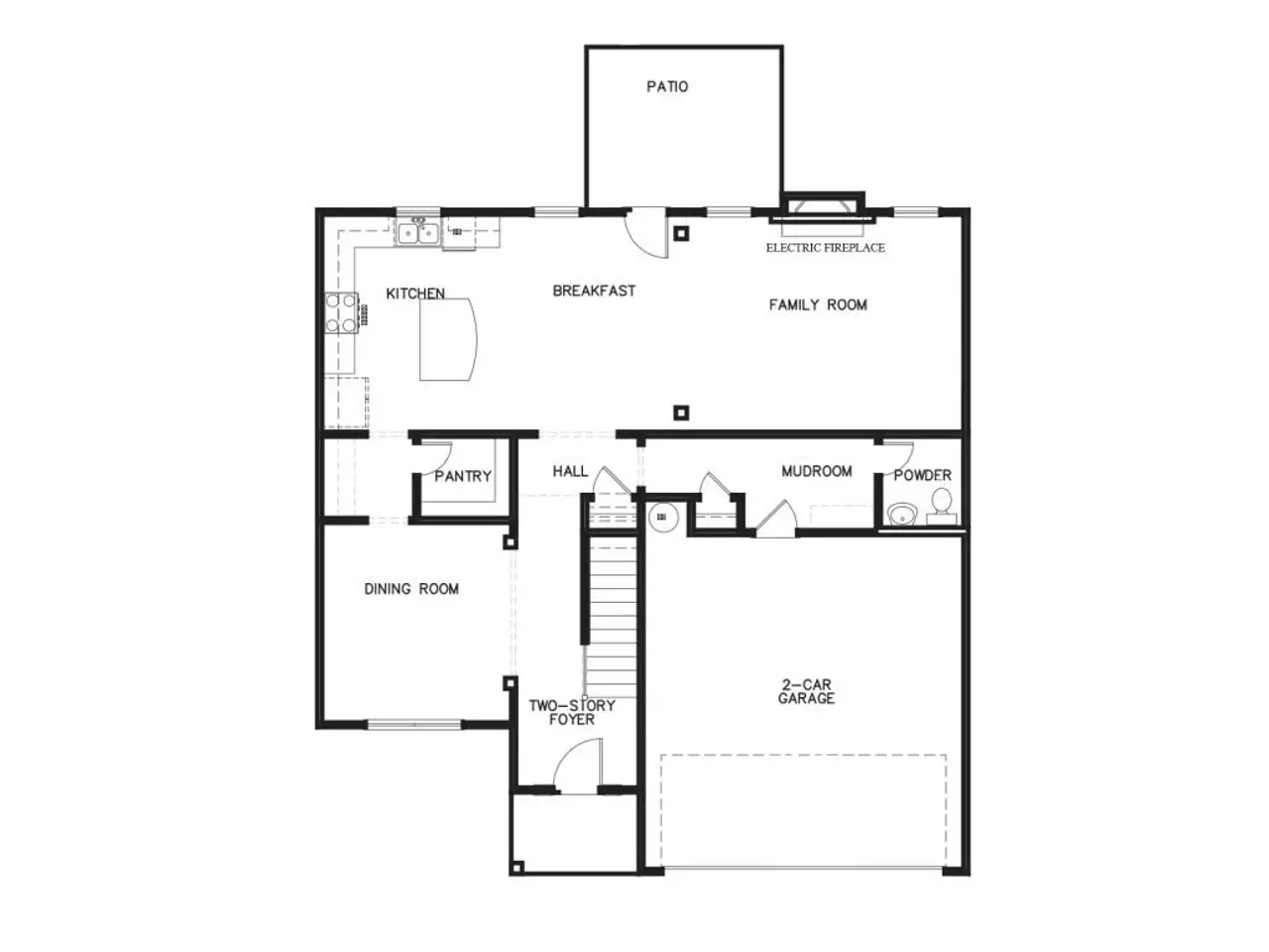 2D floor plan layout for the The Chesire by Stephen Elliott Homes in Chimney Oaks, Homer, GA (Image 2). 2D floor plan layout for the The Chesire by Stephen Elliott Homes in Chimney Oaks, Homer, GA (Image 2).