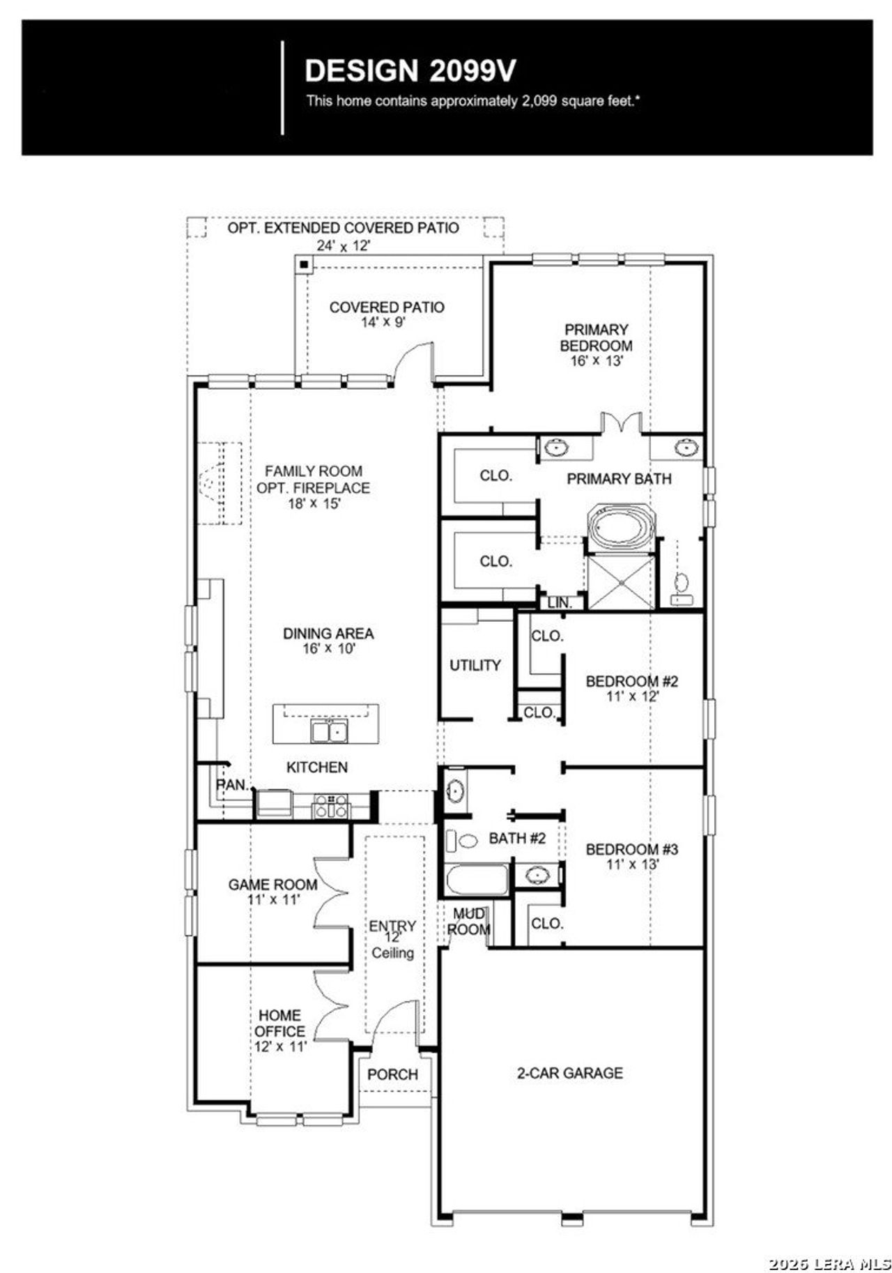 2D floor plan layout of this home in VIDA, San Antonio, TX (Image 2). 2D floor plan layout of this home in VIDA, San Antonio, TX (Image 2).