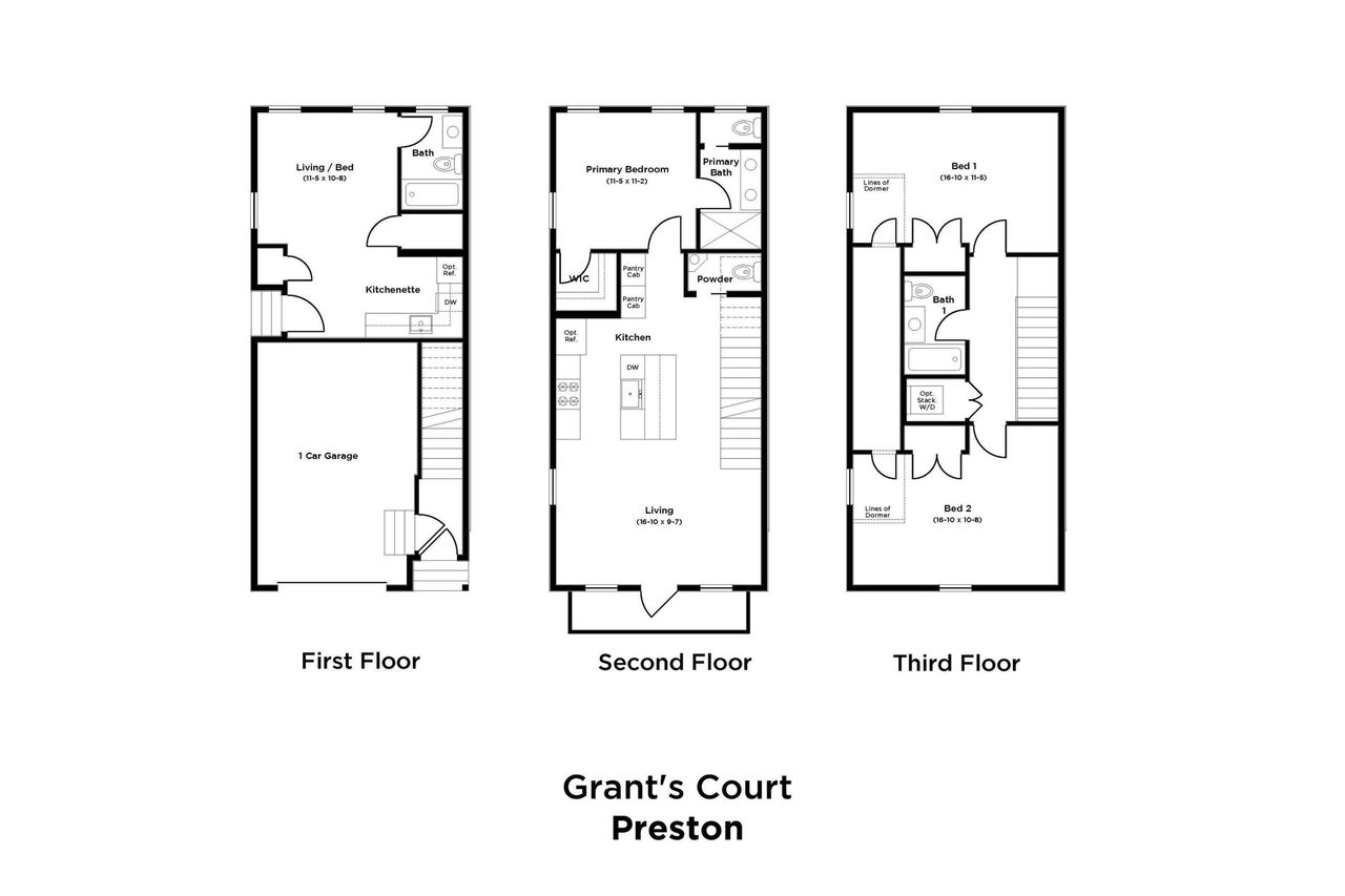 2D floor plan layout of this home in Grants Court, Charleston, SC (Image 2).