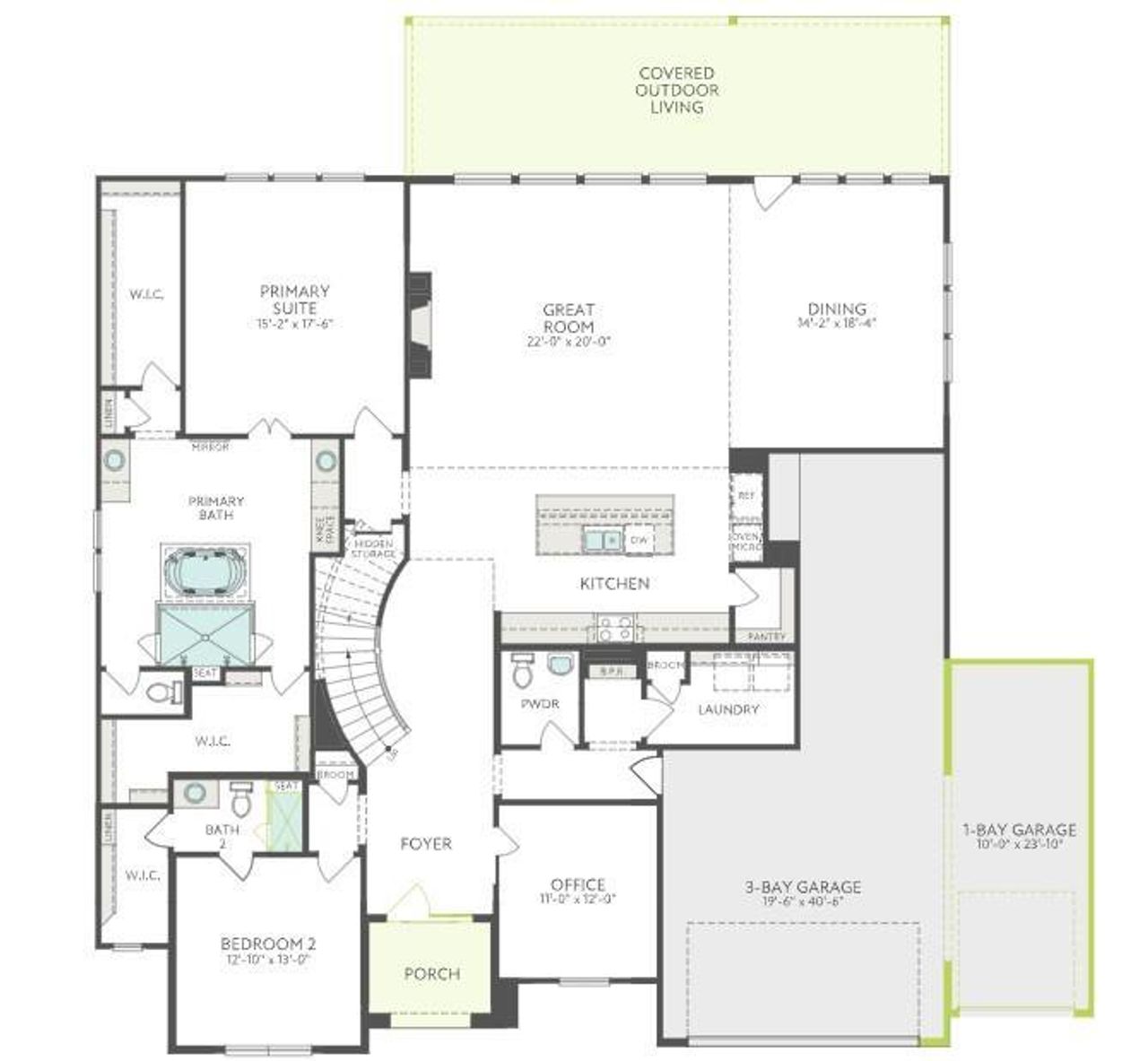 2D floor plan layout of this home in Harvest Green, Richmond, TX (Image 2). 2D floor plan layout of this home in Harvest Green, Richmond, TX (Image 2).