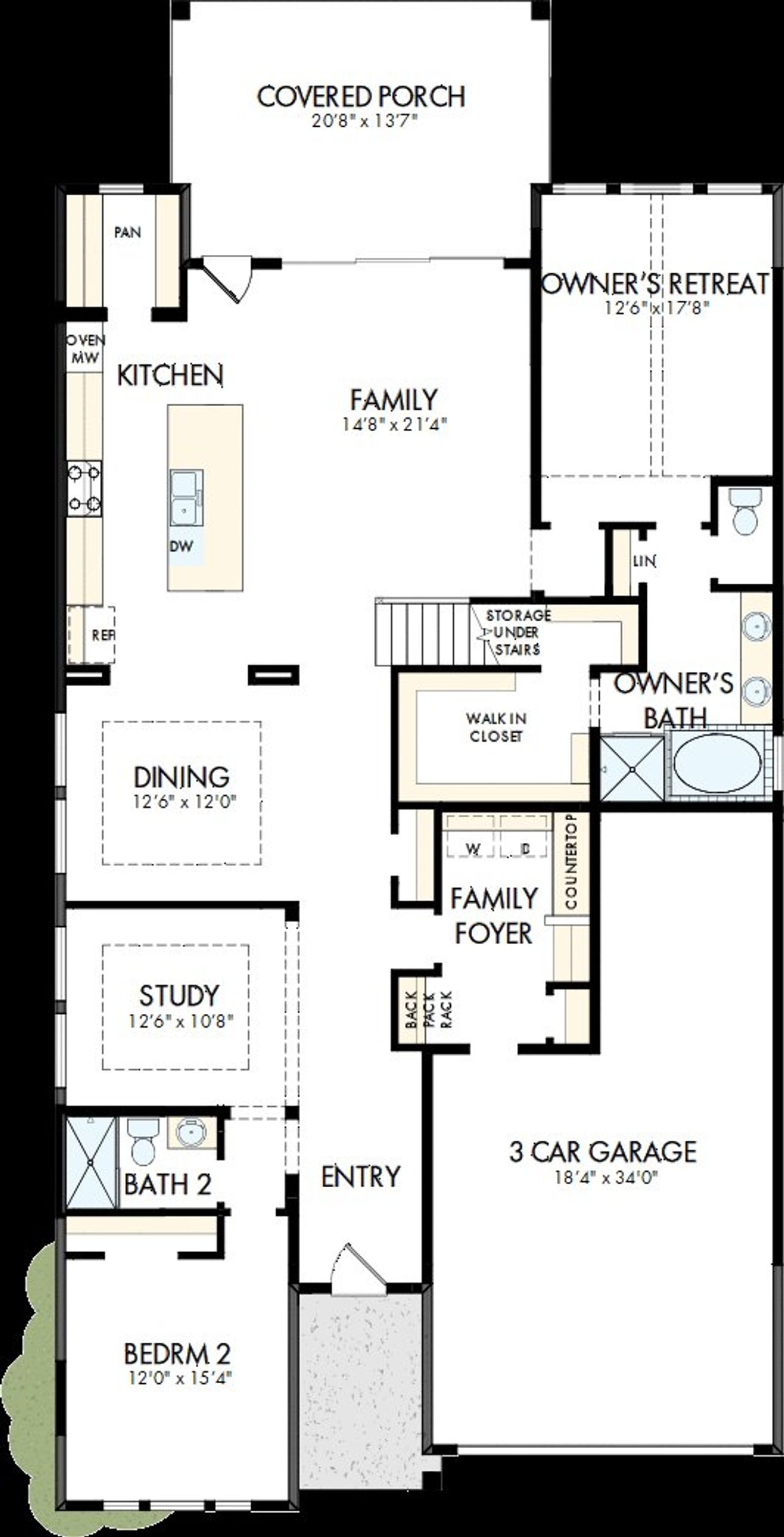 2D floor plan layout of this home in Walsh Classic, Fort Worth, TX (Image 2). 2D floor plan layout of this home in Walsh Classic, Fort Worth, TX (Image 2).