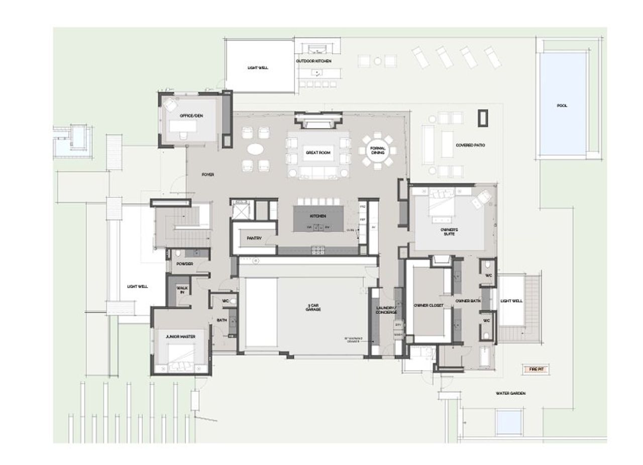 2D floor plan layout for the RC2 by Five Star Development in The Ritz-Carlton Residences Paradise Valley, Paradise Valley, AZ (Image 2).