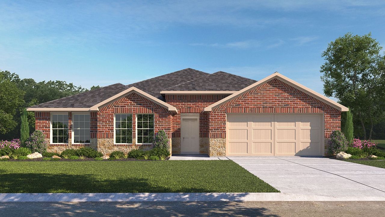 Image 2 representing the Irving by D.R. Horton in Williamsburg, Fate, TX.