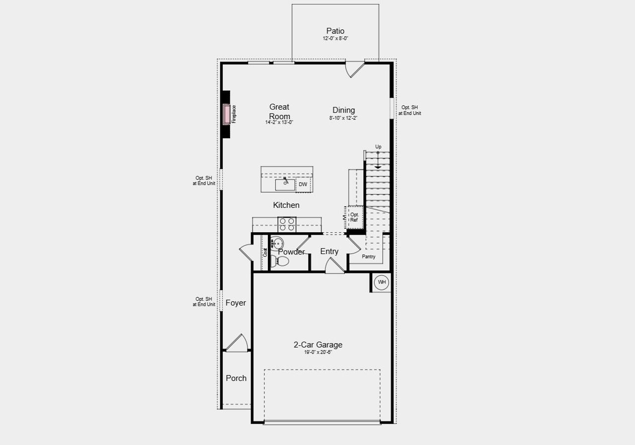 2D floor plan layout of this home in Weatherfield, Buford, GA (Image 2). 2D floor plan layout of this home in Weatherfield, Buford, GA (Image 2).
