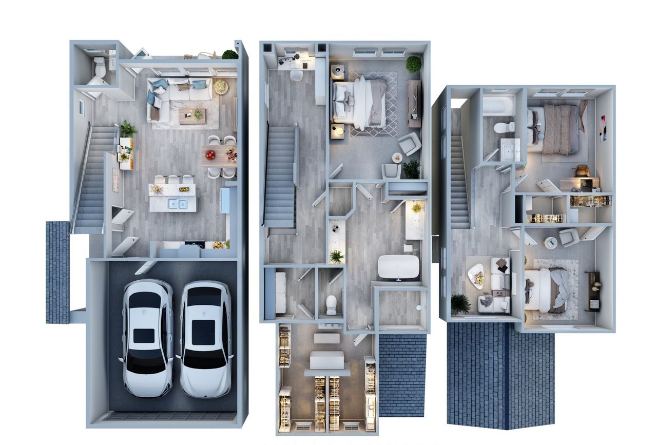 2D floor plan layout for the Floor Plan 1925 by Colina Homes in Regents Court, Houston, TX (Image 2). 2D floor plan layout for the Floor Plan 1925 by Colina Homes in Regents Court, Houston, TX (Image 2).