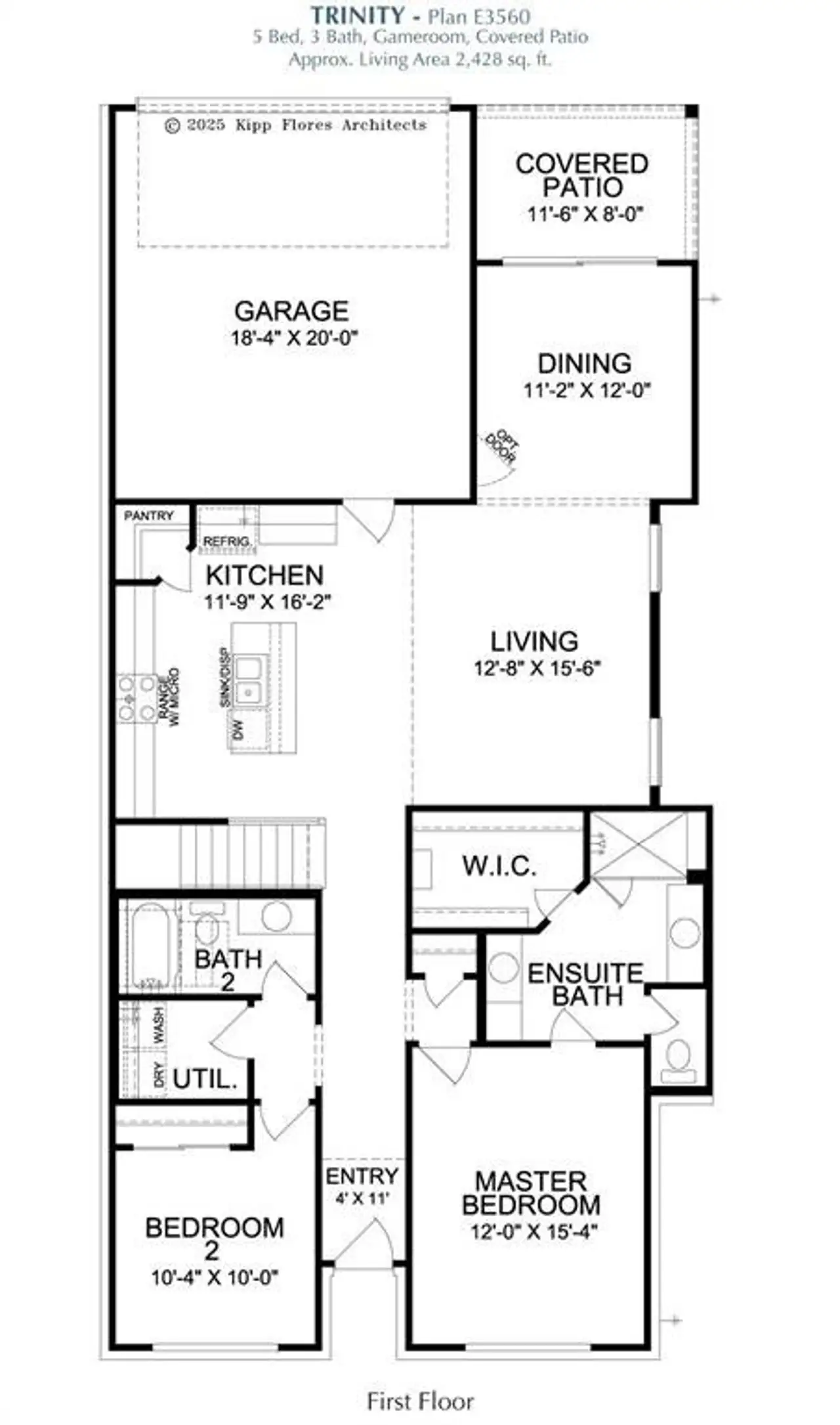 2D floor plan layout of this home in , Frisco, TX (Image 2).