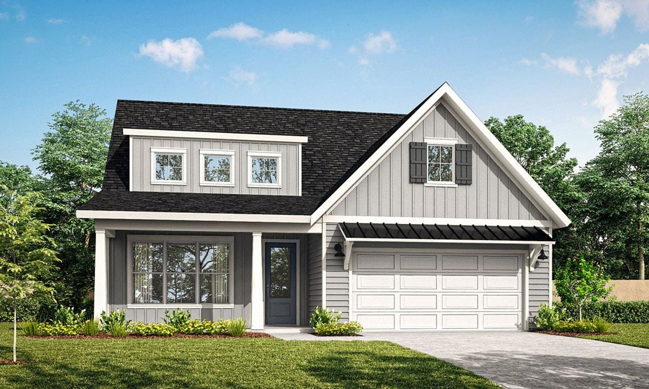 Representative exterior photo of a completed home built from the The Berkeley by New Leaf Builders in Riverlights, Wilmington, NC (Image 2). Representative exterior photo of a completed home built from the The Berkeley by New Leaf Builders in Riverlights, Wilmington, NC (Image 2).