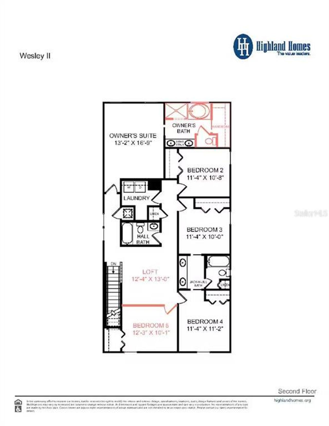 2D floor plan layout of this home in Bradbury Creek, Haines City, FL (Image 2).