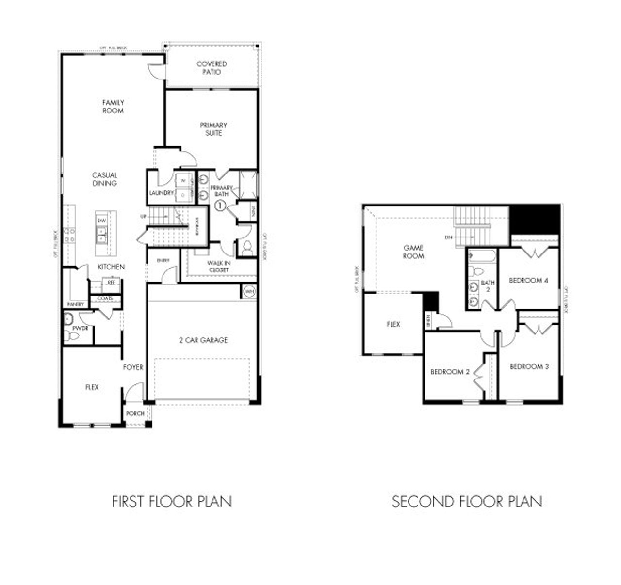 2D floor plan layout for the The Winedale (880) by Meritage Homes in Sundance Cove - Premier Series, Crosby, TX (Image 2). 2D floor plan layout for the The Winedale (880) by Meritage Homes in Sundance Cove - Premier Series, Crosby, TX (Image 2).