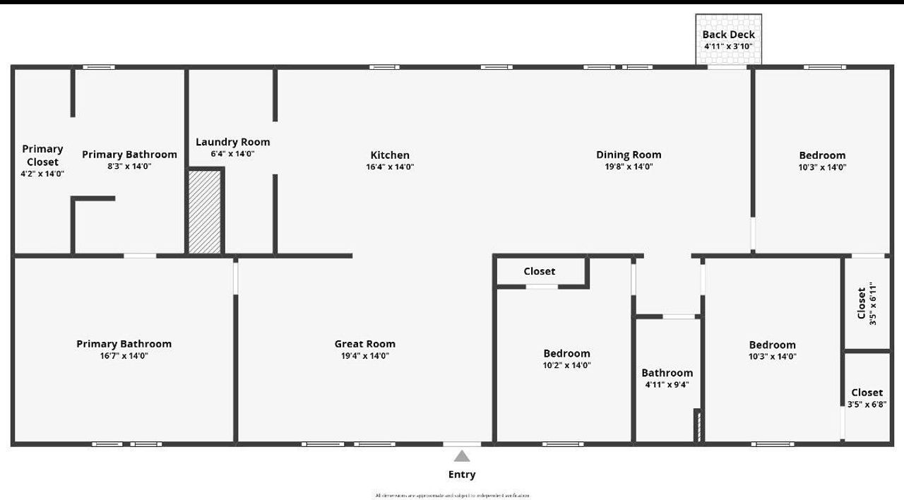 2D floor plan layout of this home in , St. George, SC (Image 2). 2D floor plan layout of this home in , St. George, SC (Image 2).