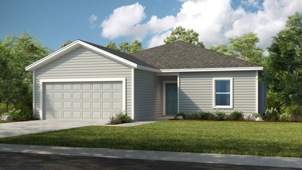 Representative exterior photo of a completed home built from the Finch by Taylor Morrison in Coopers Meadow, Jacksonville, FL (Image 2).