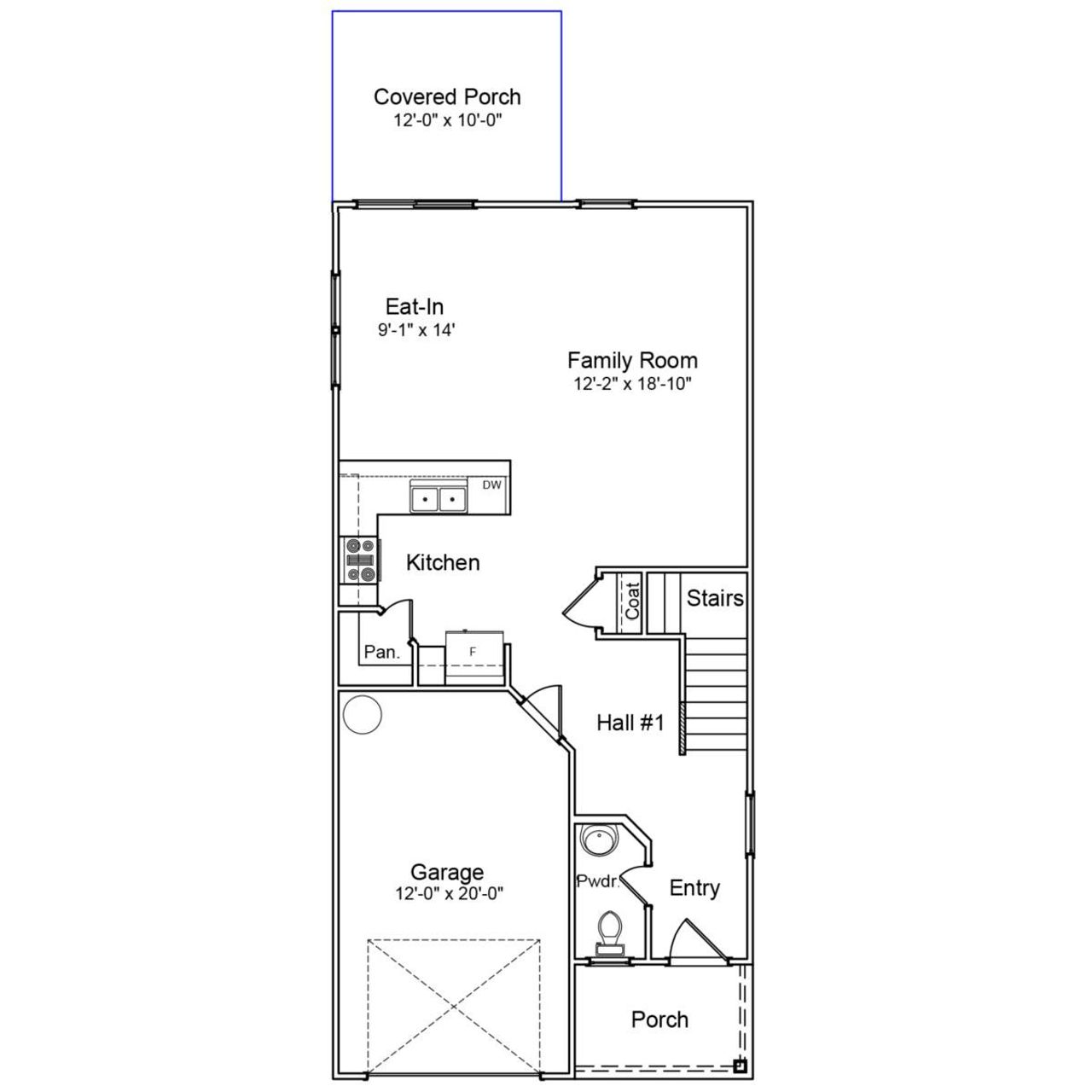 2D floor plan layout of this home in Ellington, Elgin, SC (Image 2).