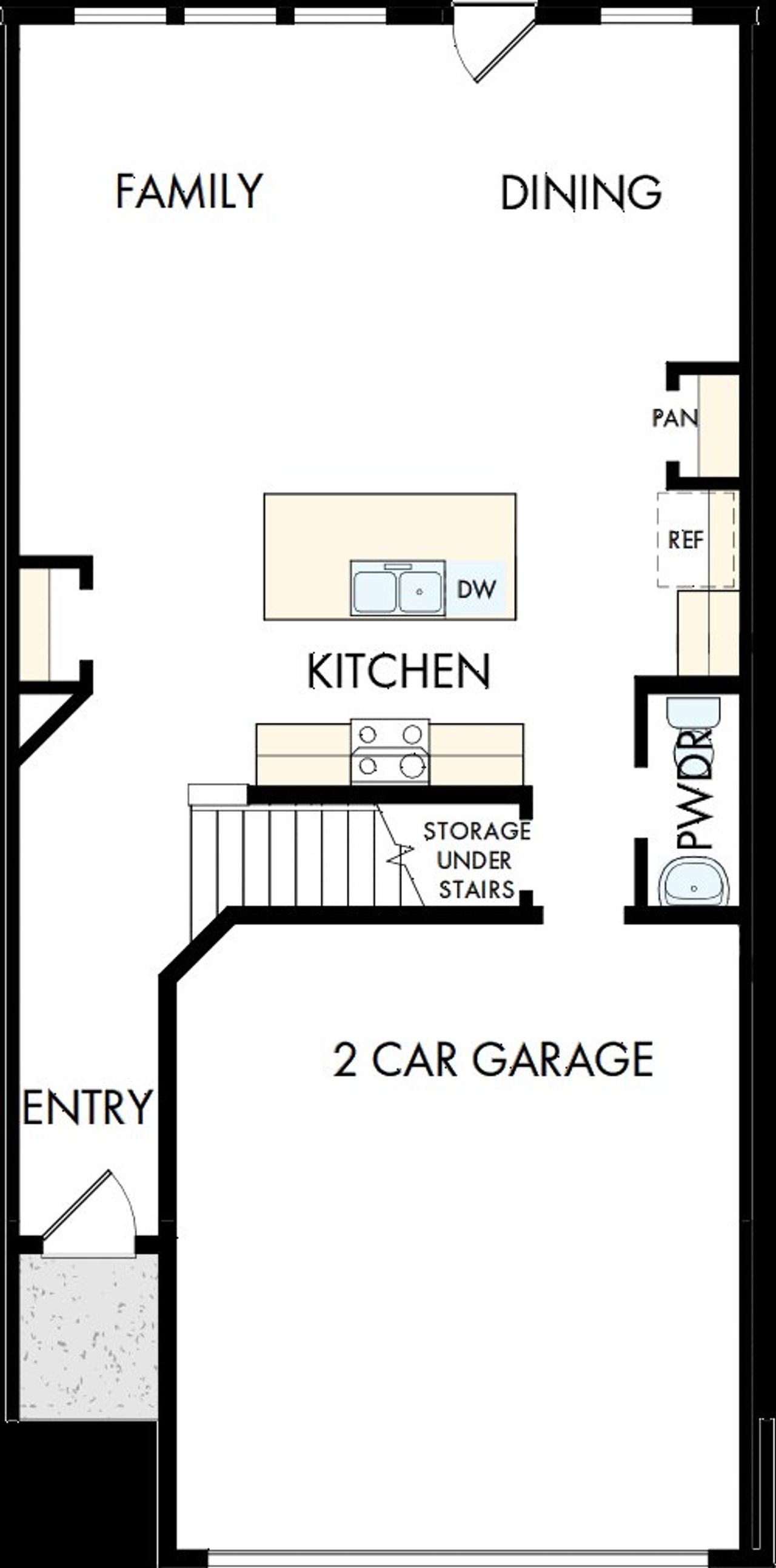 2D floor plan layout of this home in Grandview Terrace, Canton, GA (Image 2).
