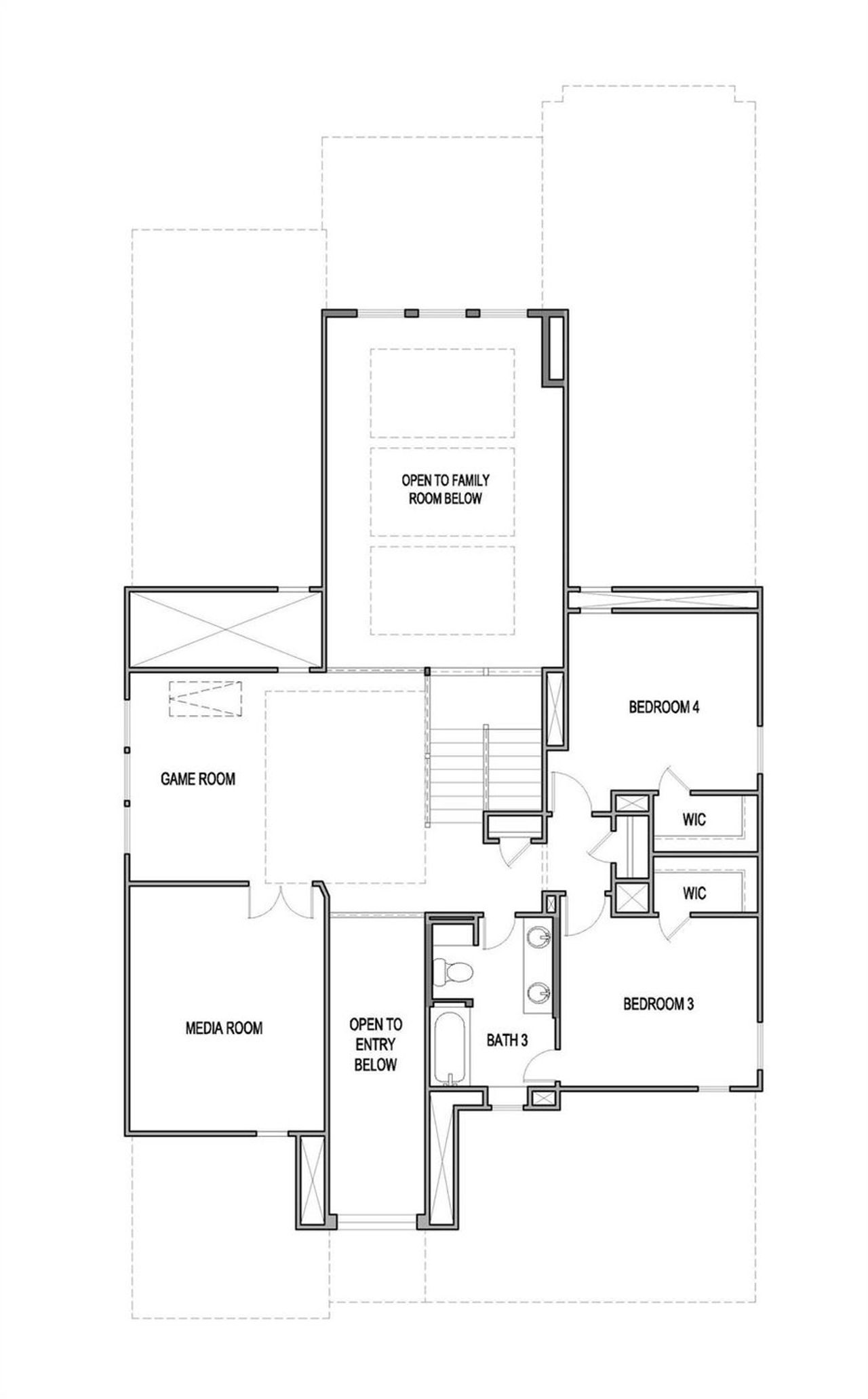 2D floor plan layout of this home in Blackhawk, Pflugerville, TX (Image 2). 2D floor plan layout of this home in Blackhawk, Pflugerville, TX (Image 2).