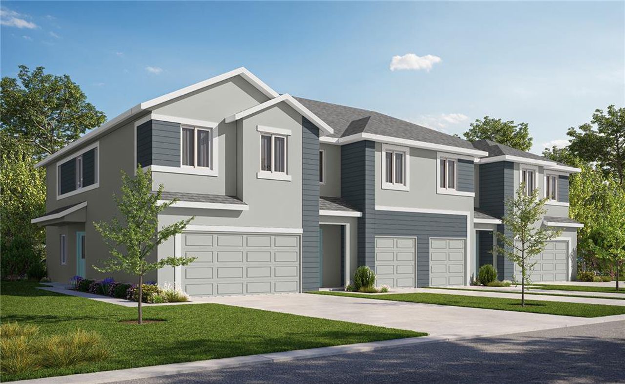 Front exterior of a new home in , Riverview, FL, highlighting curb appeal (Image 2).